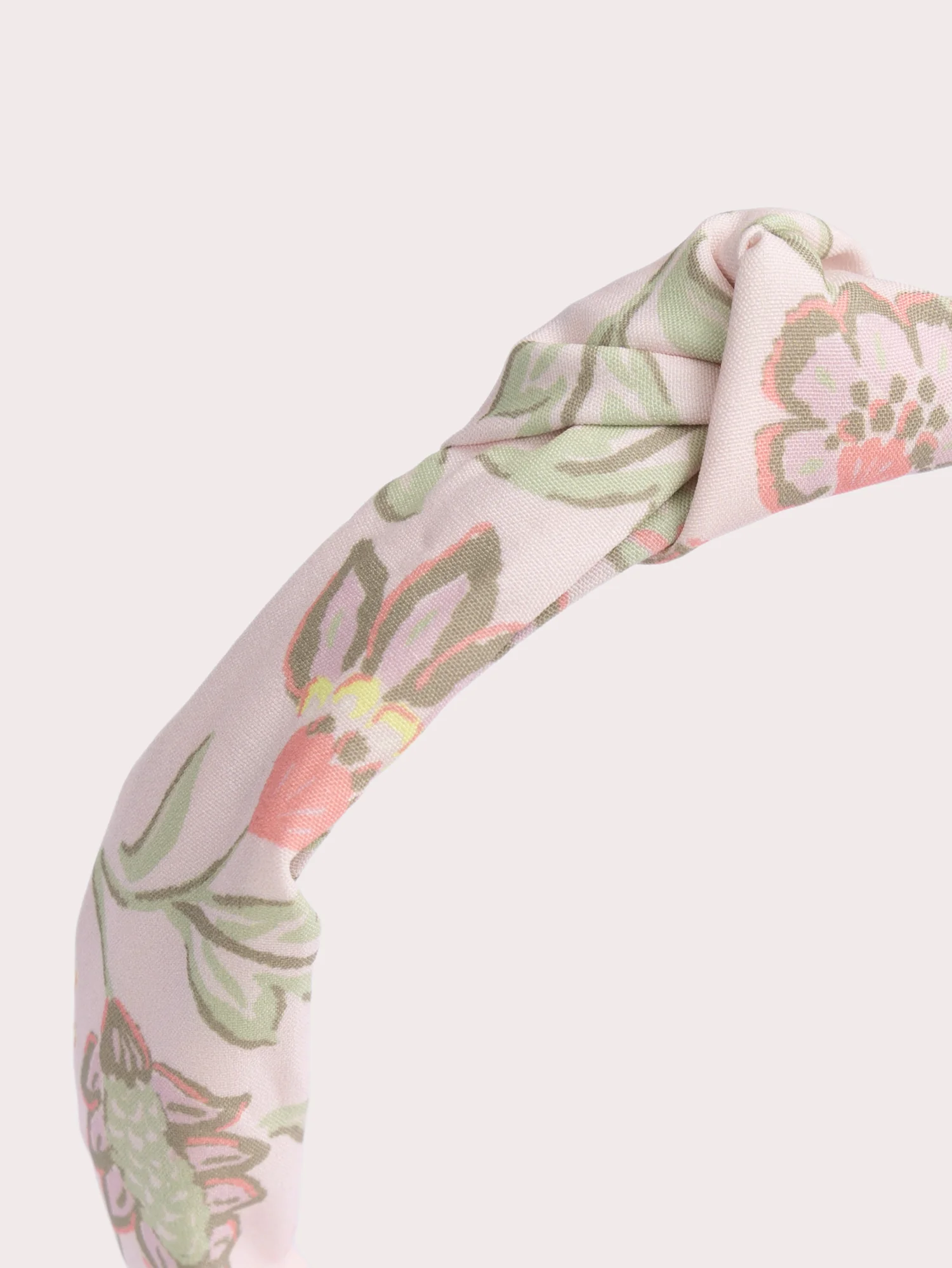 Fascia rosa con stampa floreale per ragazze - Image 2