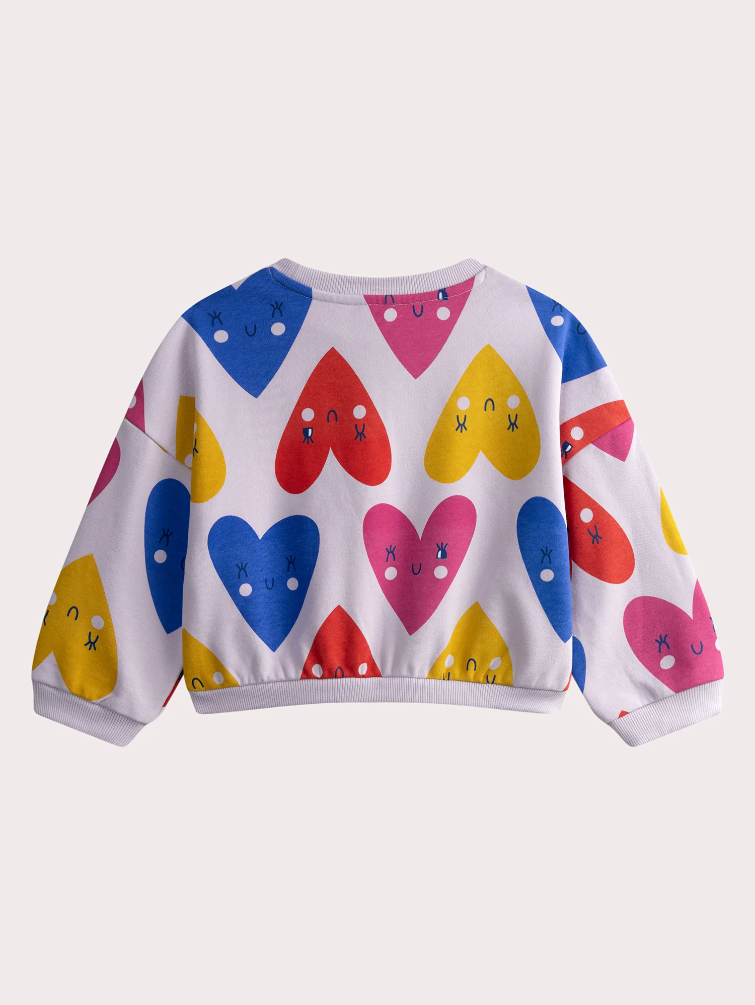 Felpa Viola con Stampa di Cuori - Image 3