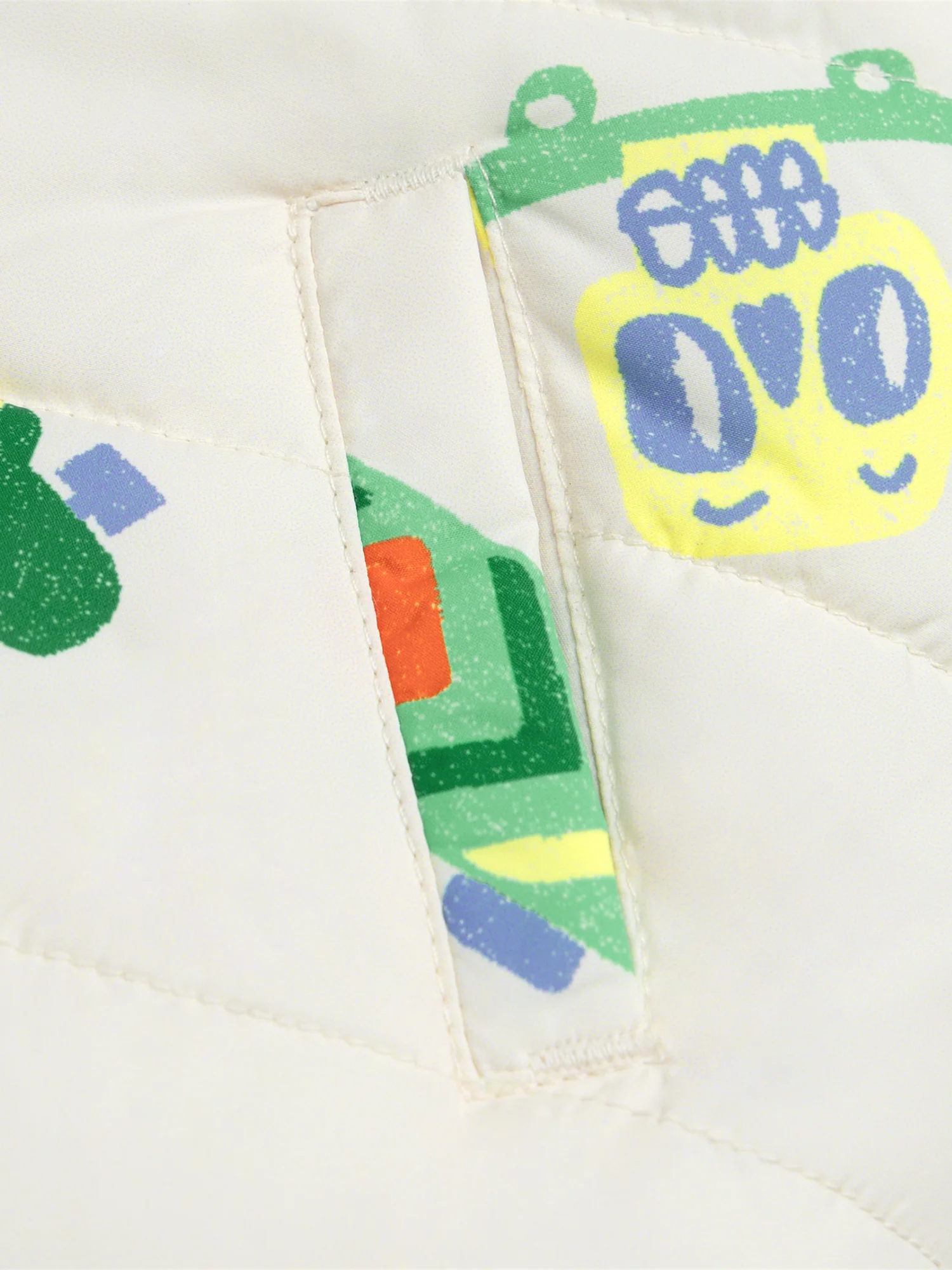Gilet senza maniche reversibile "Skater Dino" per bambino. - Image 2