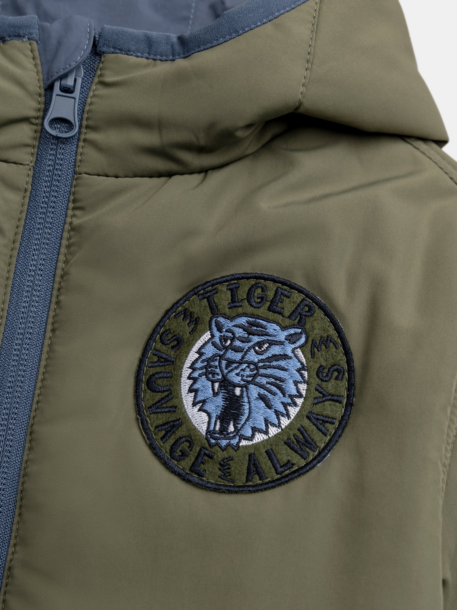 Giacca reversibile blu e verde per ragazzi - Image 7