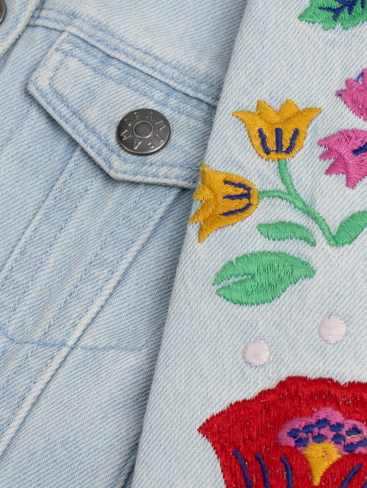 Giacca in denim ricamata - Image 3