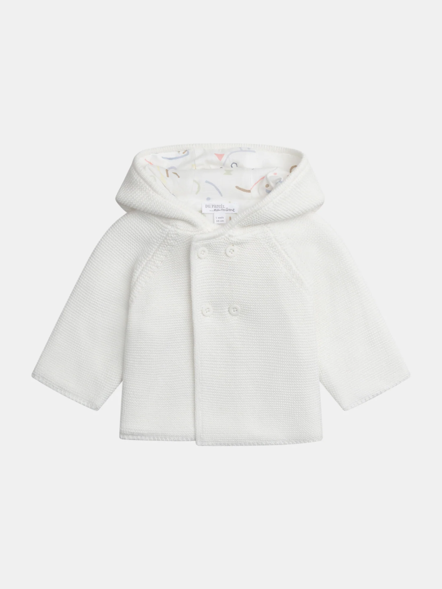 Giacca in Maglia per Neonati con Cappuccio