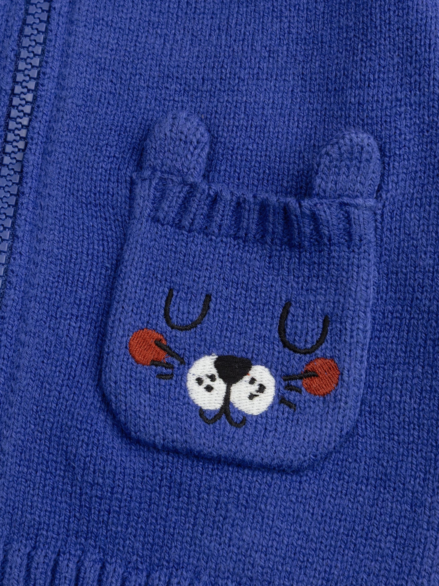 Gilet in Maglia Blu Tigre per Bebè Maschio - Image 2