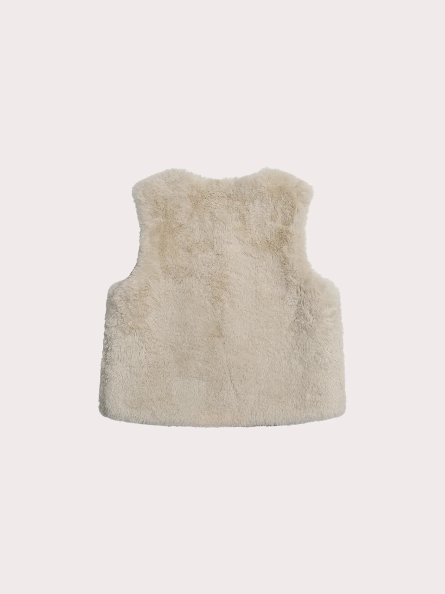Gilet Senza Maniche in Pelliccia Sintetica Reversibile - Image 6