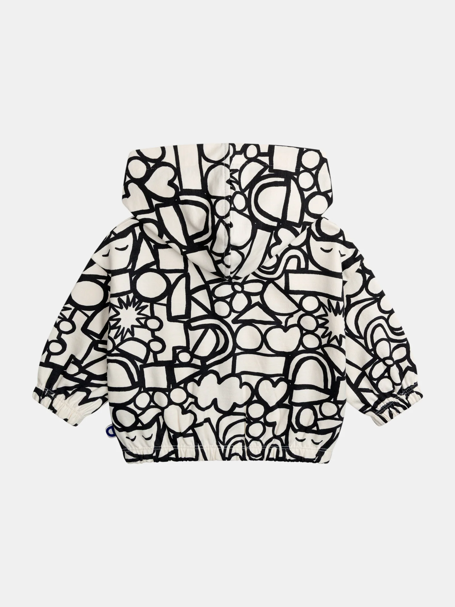Gilet con cappuccio e stampa integrale "GRAPHIC" per bebè maschi - Image 5