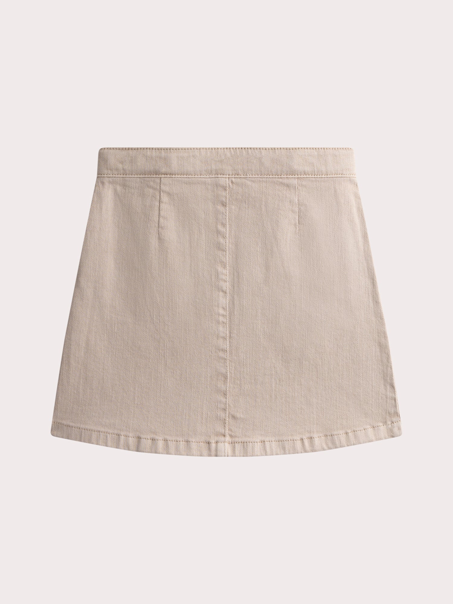 Gonna beige in tela - Image 3