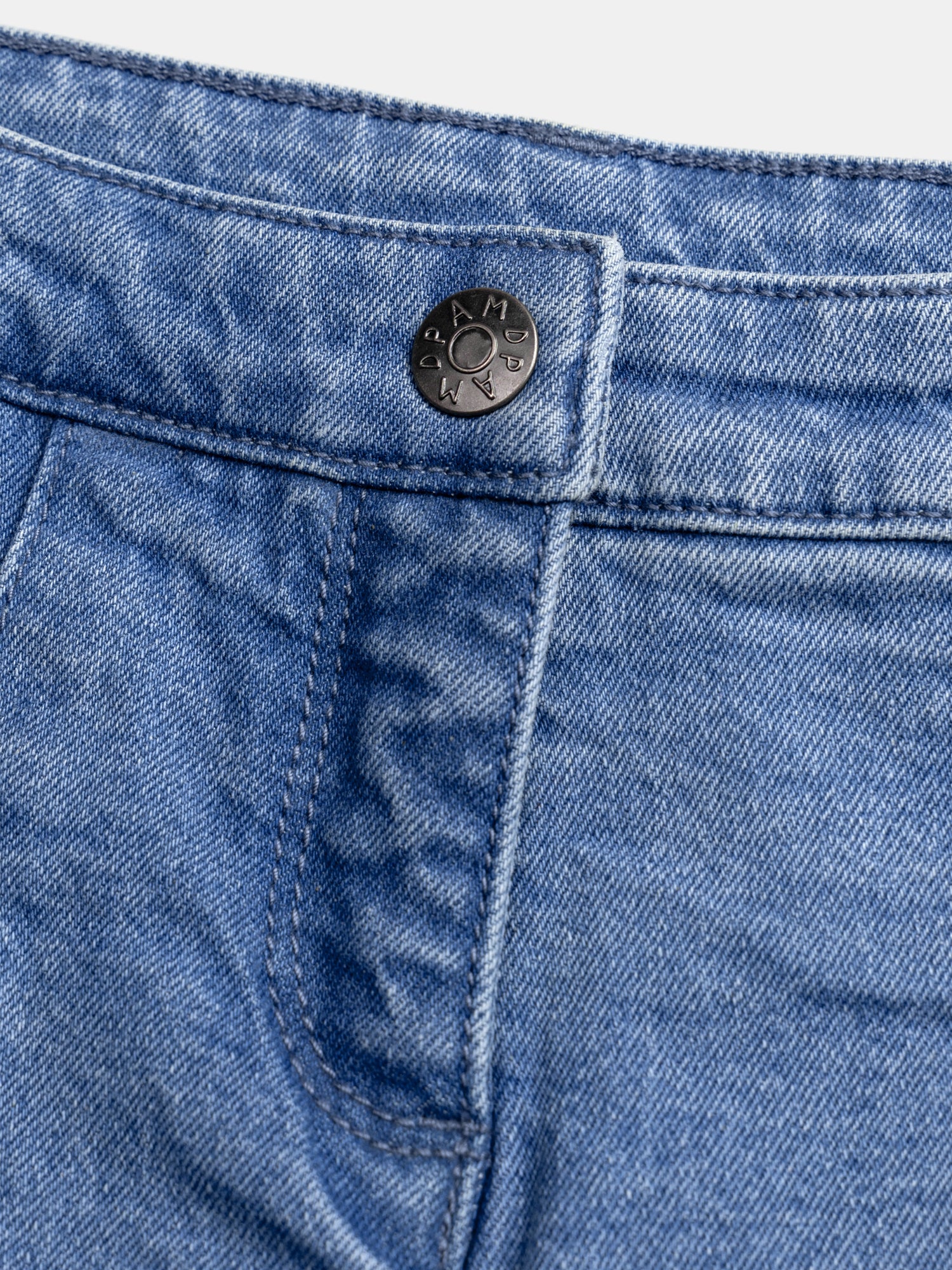 Gonna corta plissettata in denim per ragazze - Image 4
