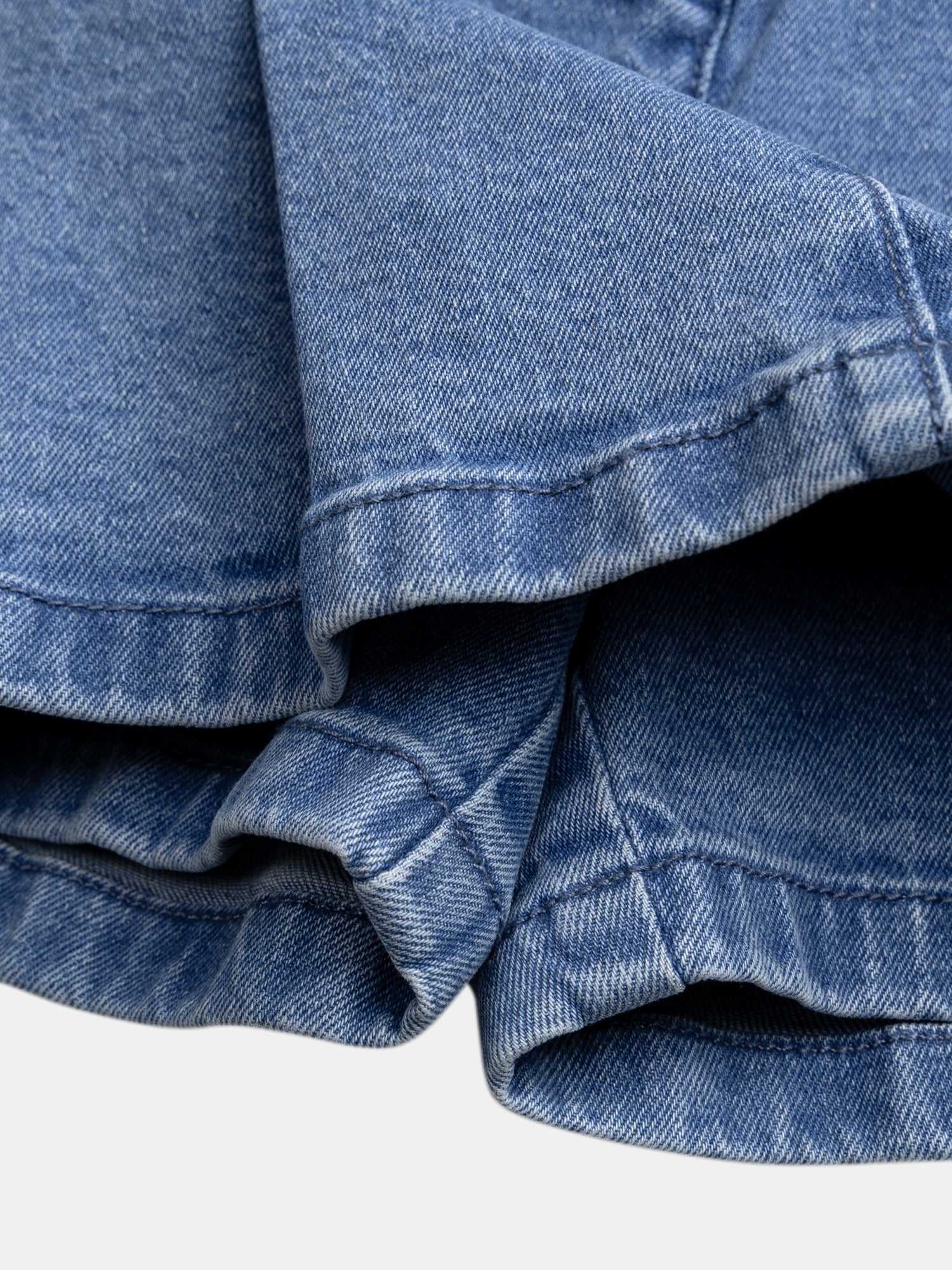 Gonna corta plissettata in denim per ragazze - Image 5