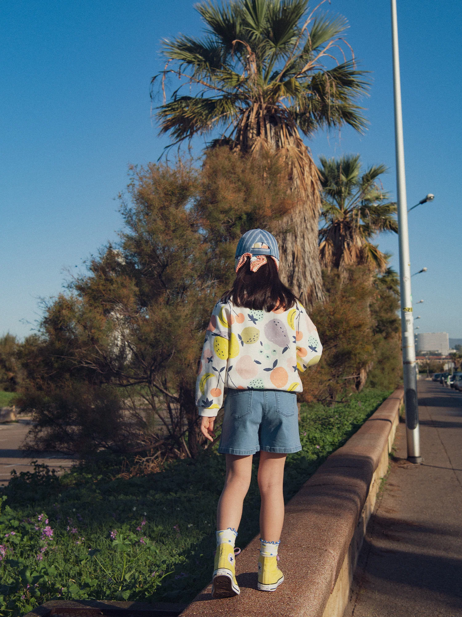 Gonna corta plissettata in denim per ragazze - Image 8