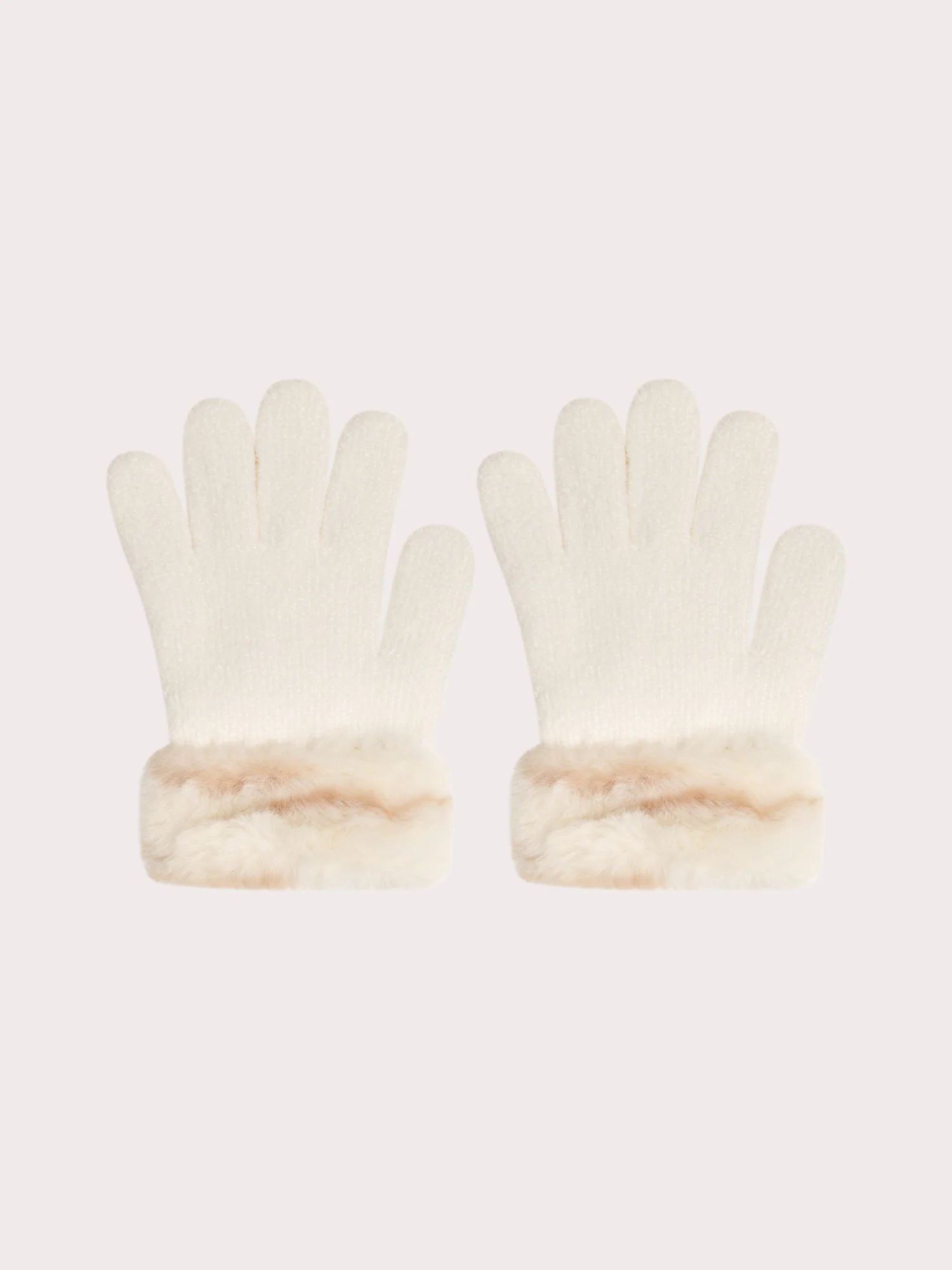 Guanti beige per ragazze