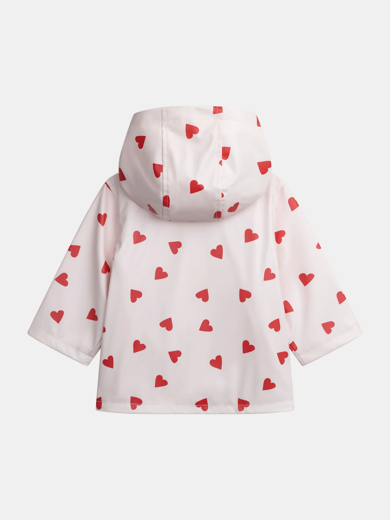 Impermeabile rosa con motivo cuori per bebè femmina - Image 6