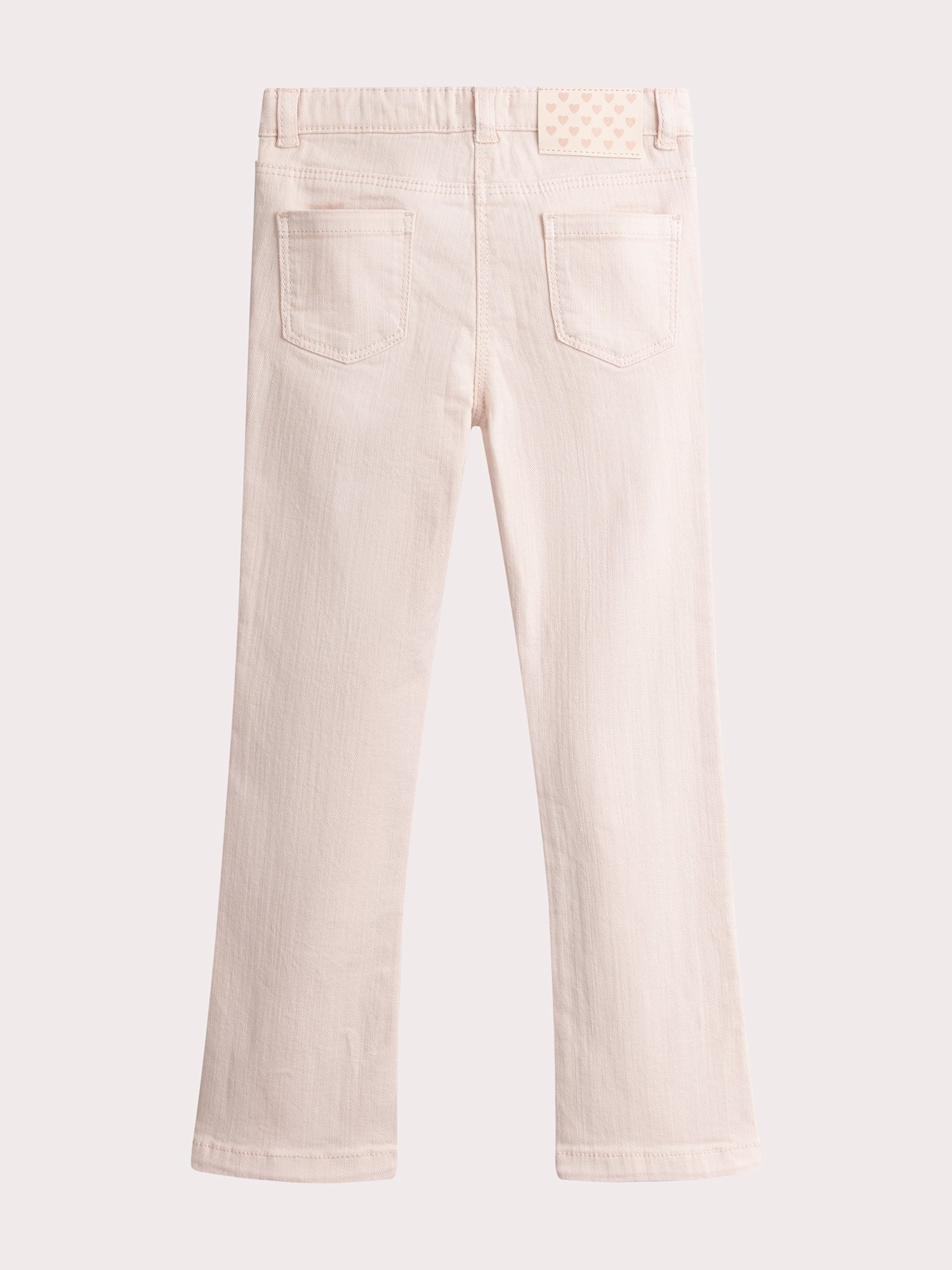 Jeans rosa in denim con taglio flare per bambina - Image 3