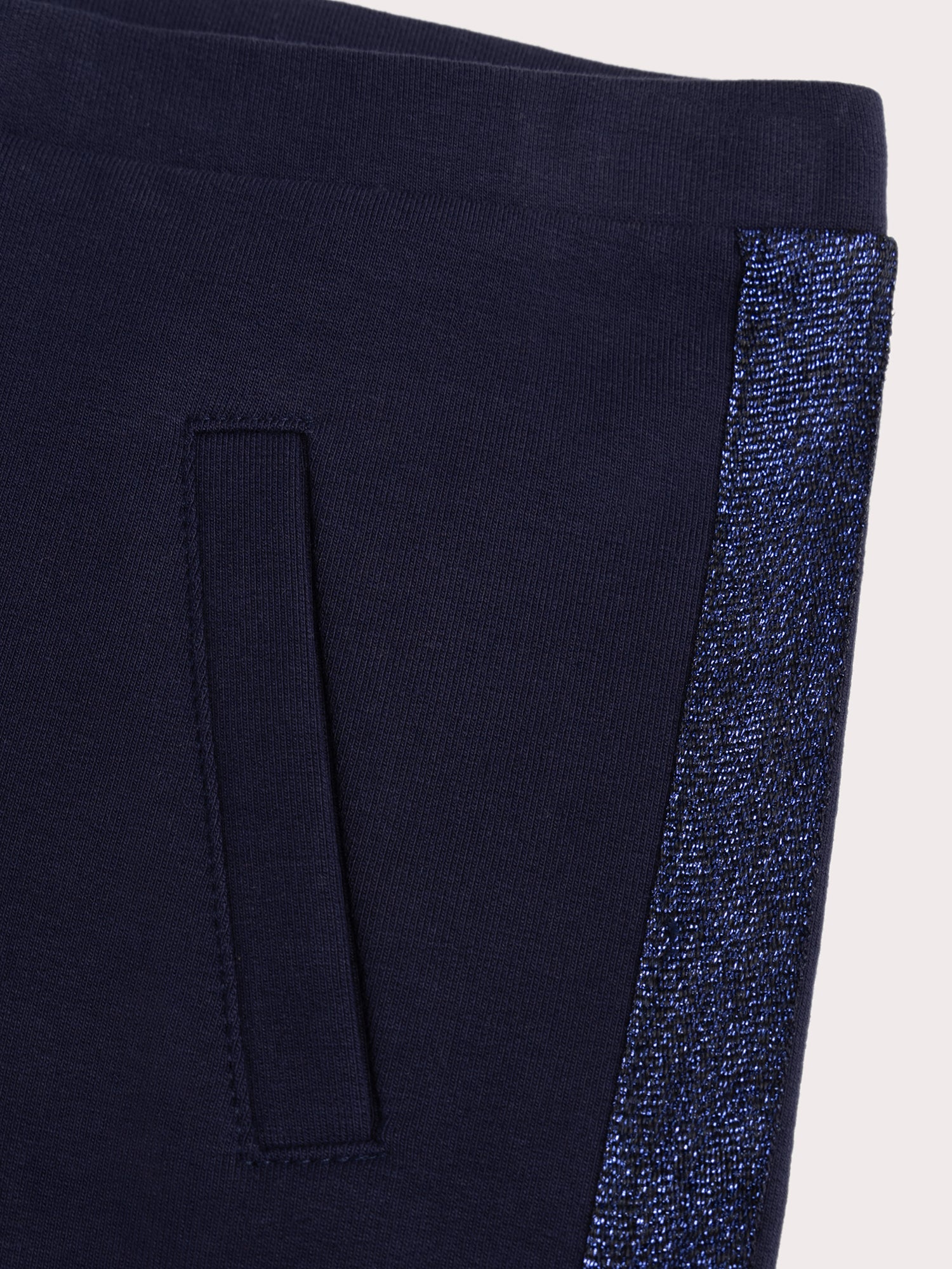 Leggings Blu Marino con Strisce Lucide - Image 2