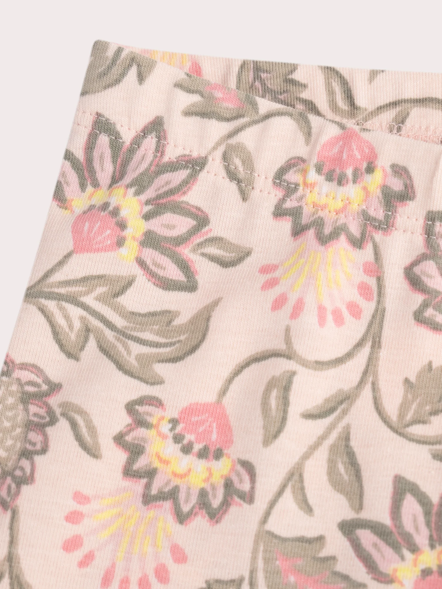 Leggings rosa con stampa fantasia per ragazza - Image 2