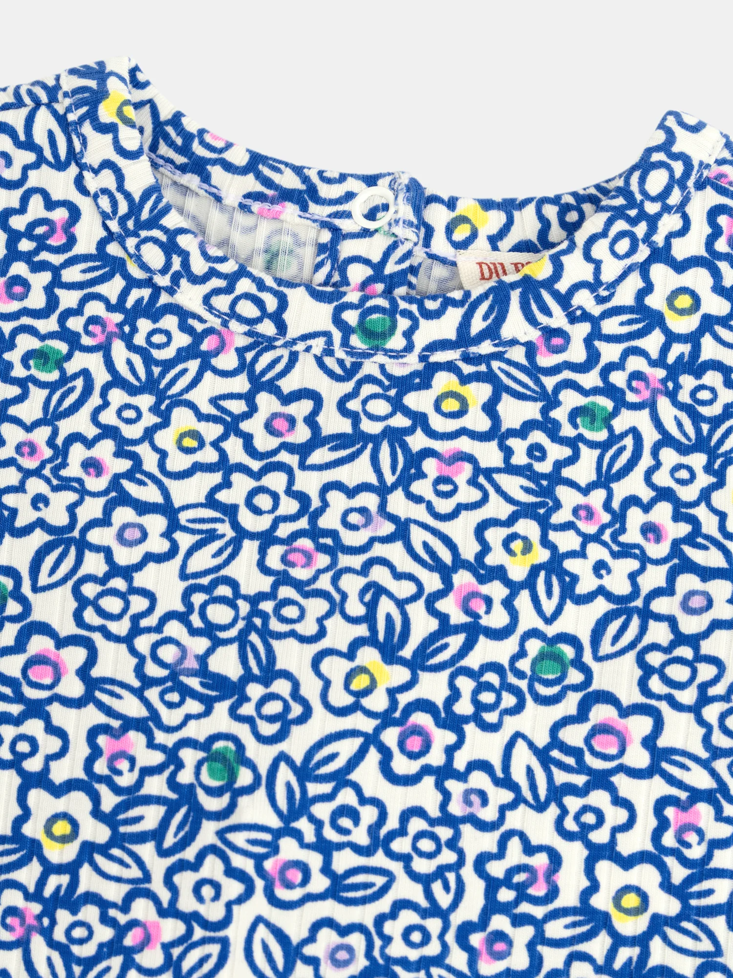 T-shirt Floreale Blu per Bambina - Image 5