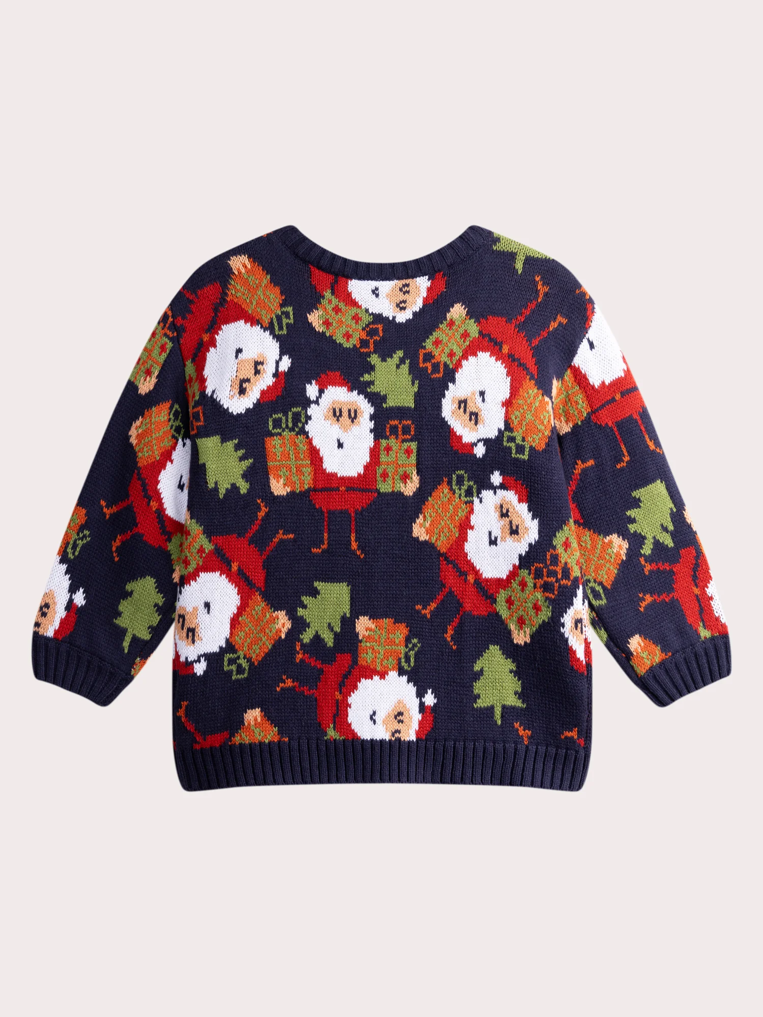 Maglione di Natale Blu con Animazione Jacquard - Image 3