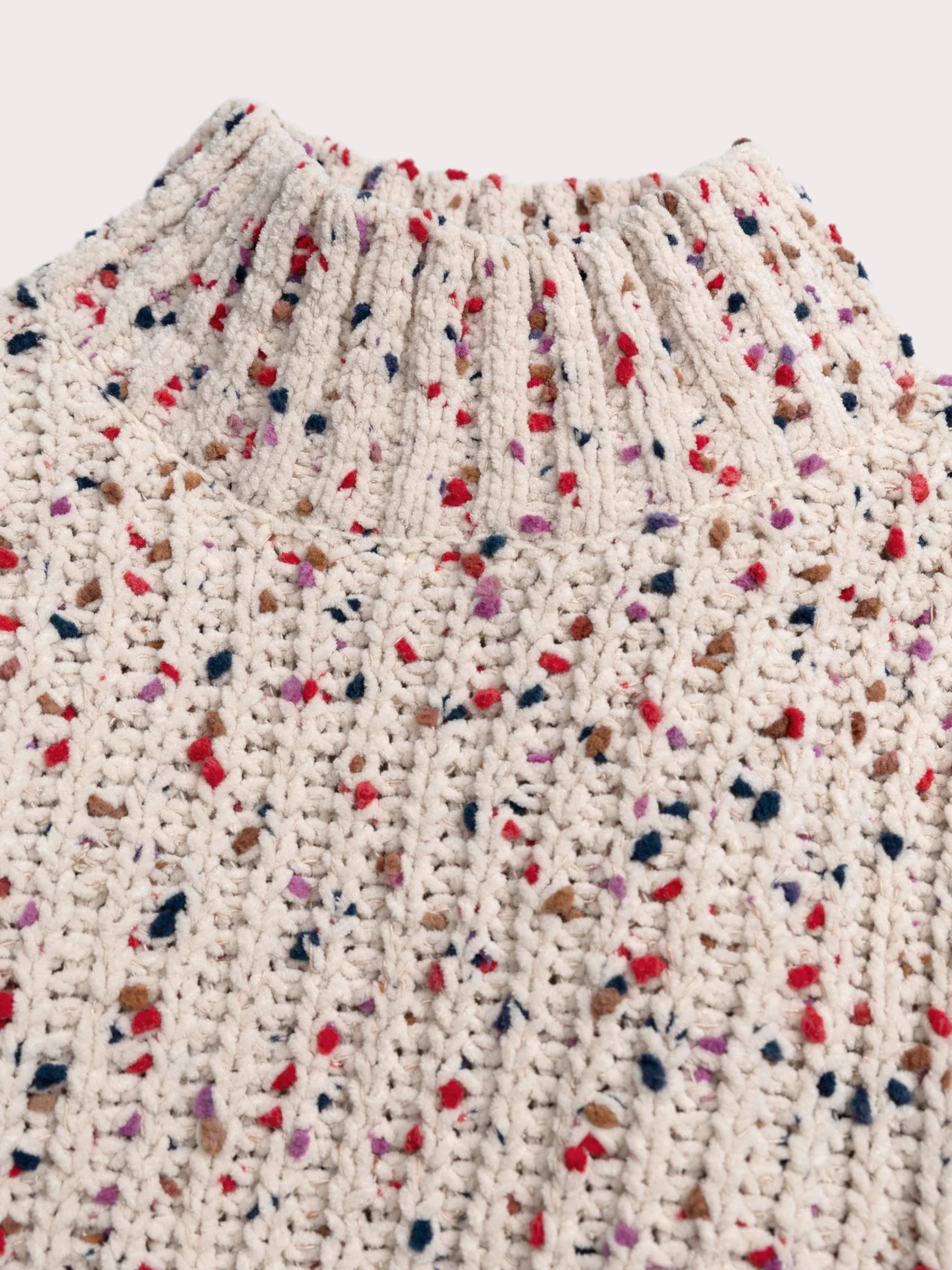 Maglione in morbido filato con pois multicolori - Image 3