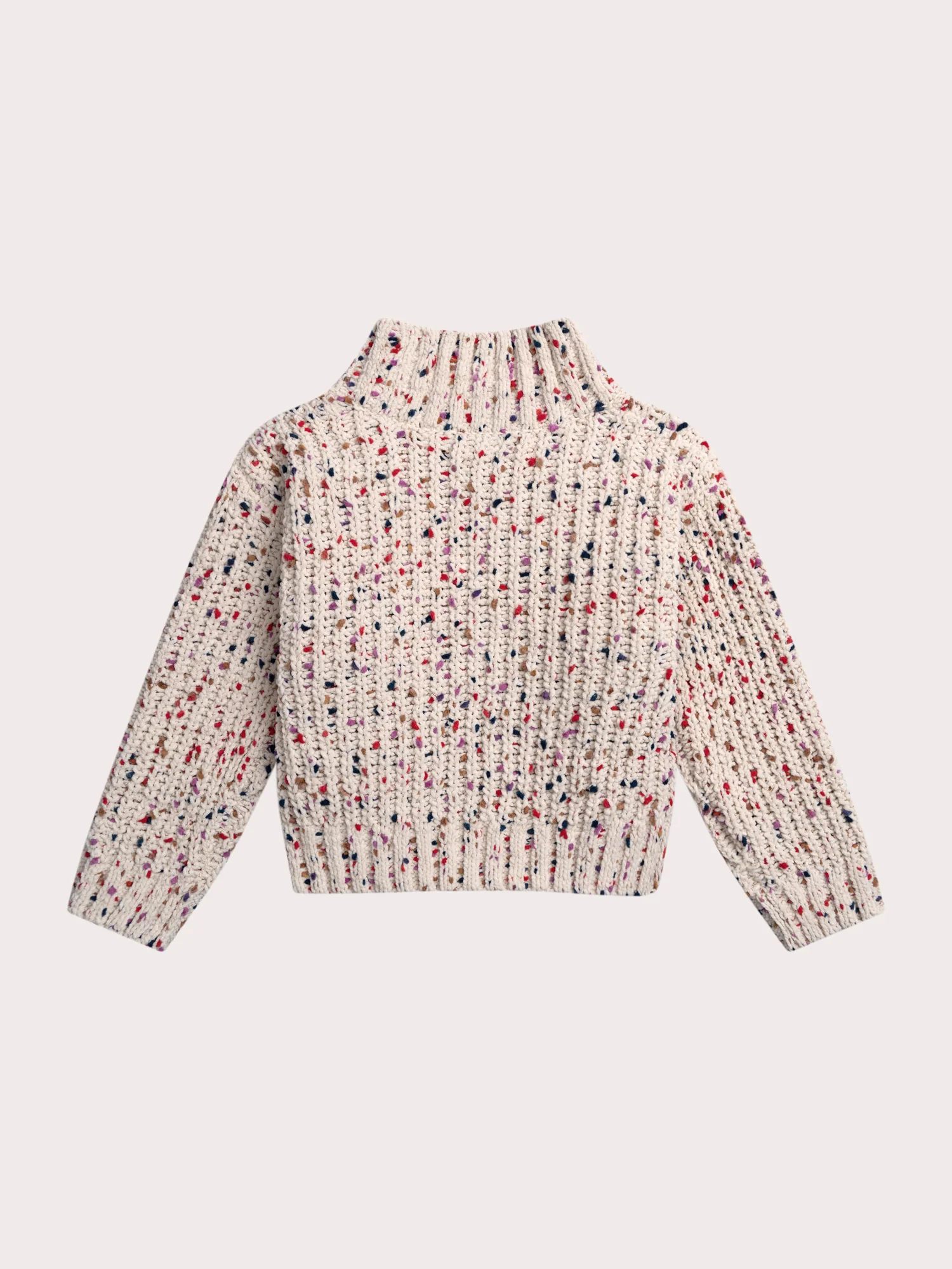 Maglione in morbido filato con pois multicolori - Image 4