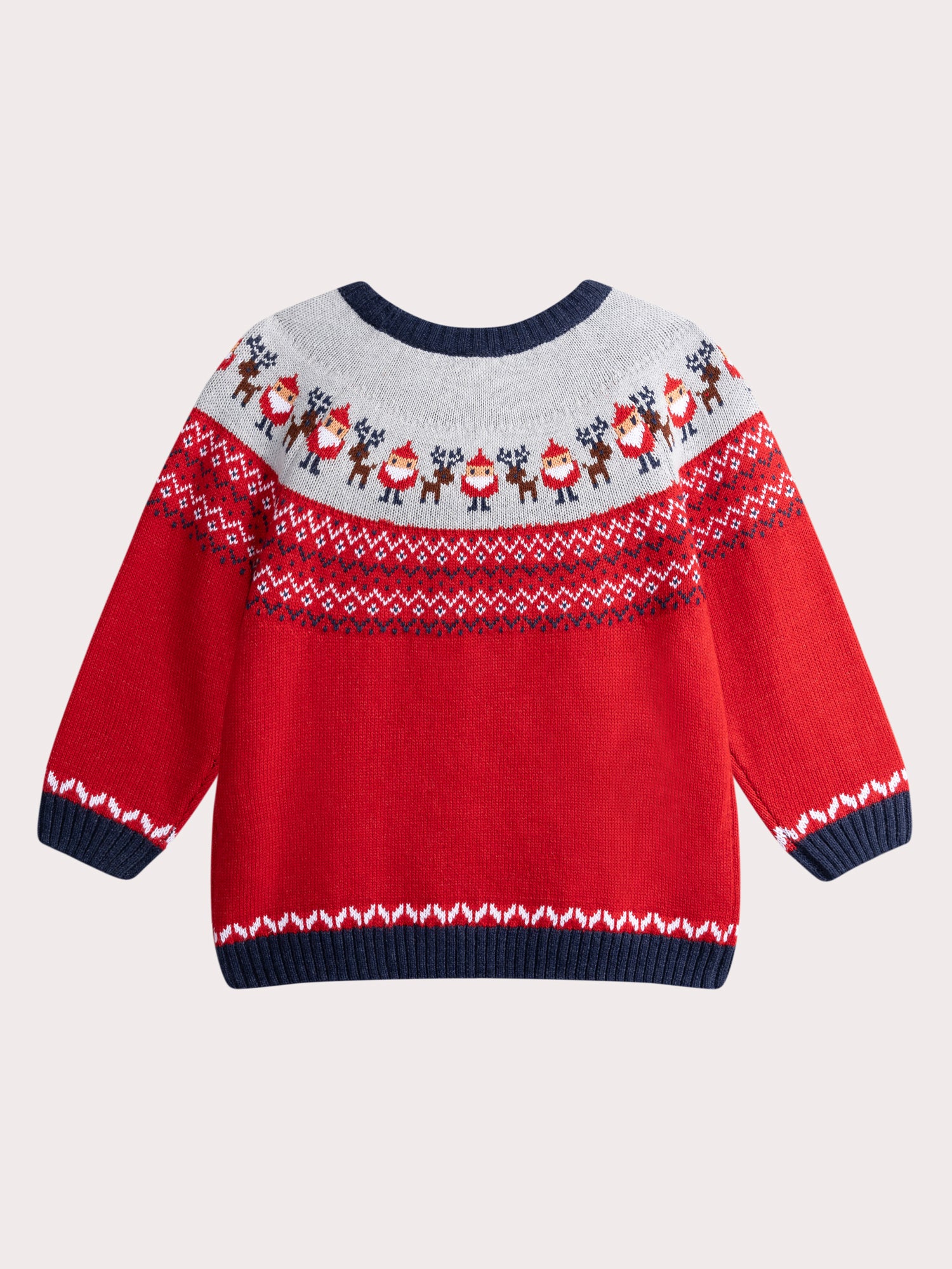 Maglione rosso di Natale con animazione jacquard - Image 3