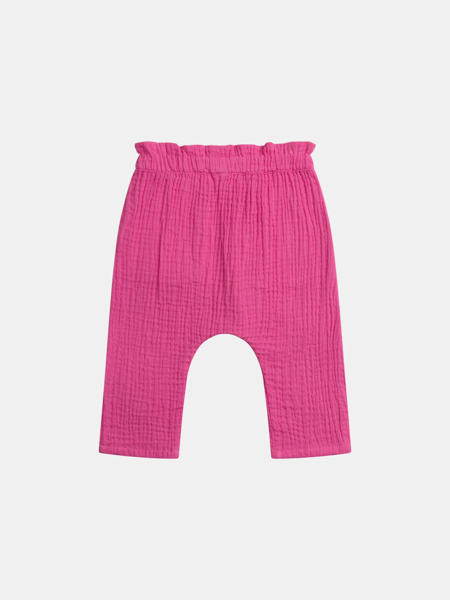 Pantaloni in doppia garza rosa passione per bambine - Image 5