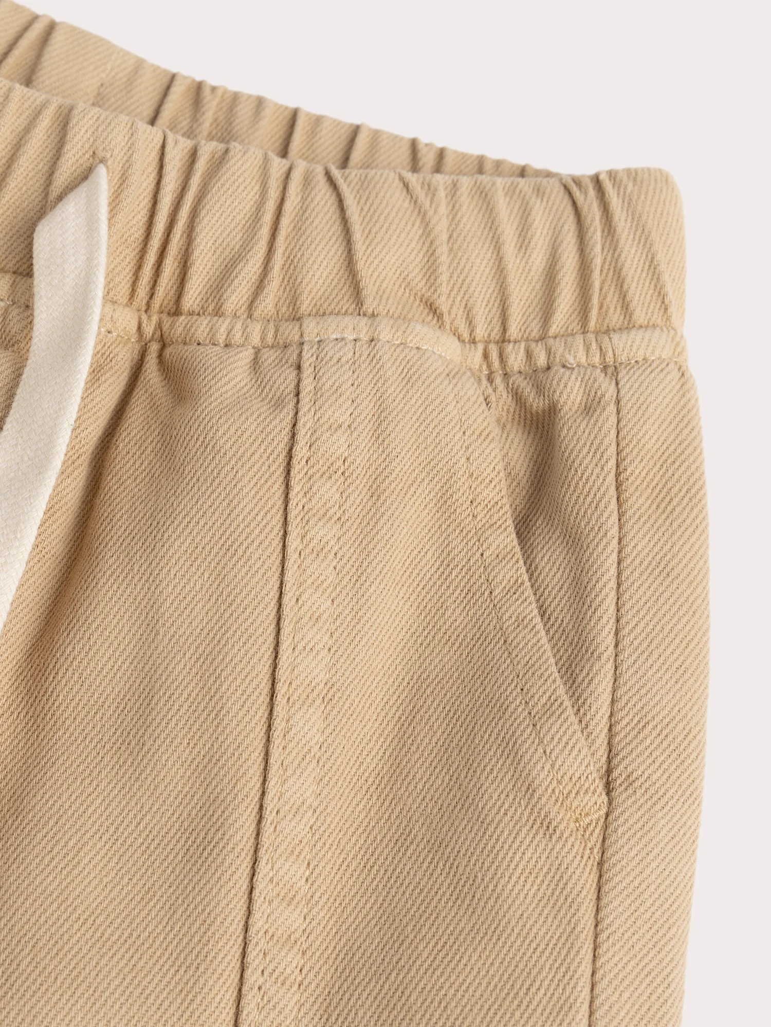 Pantaloni Beige a Taglio Loose - Image 2