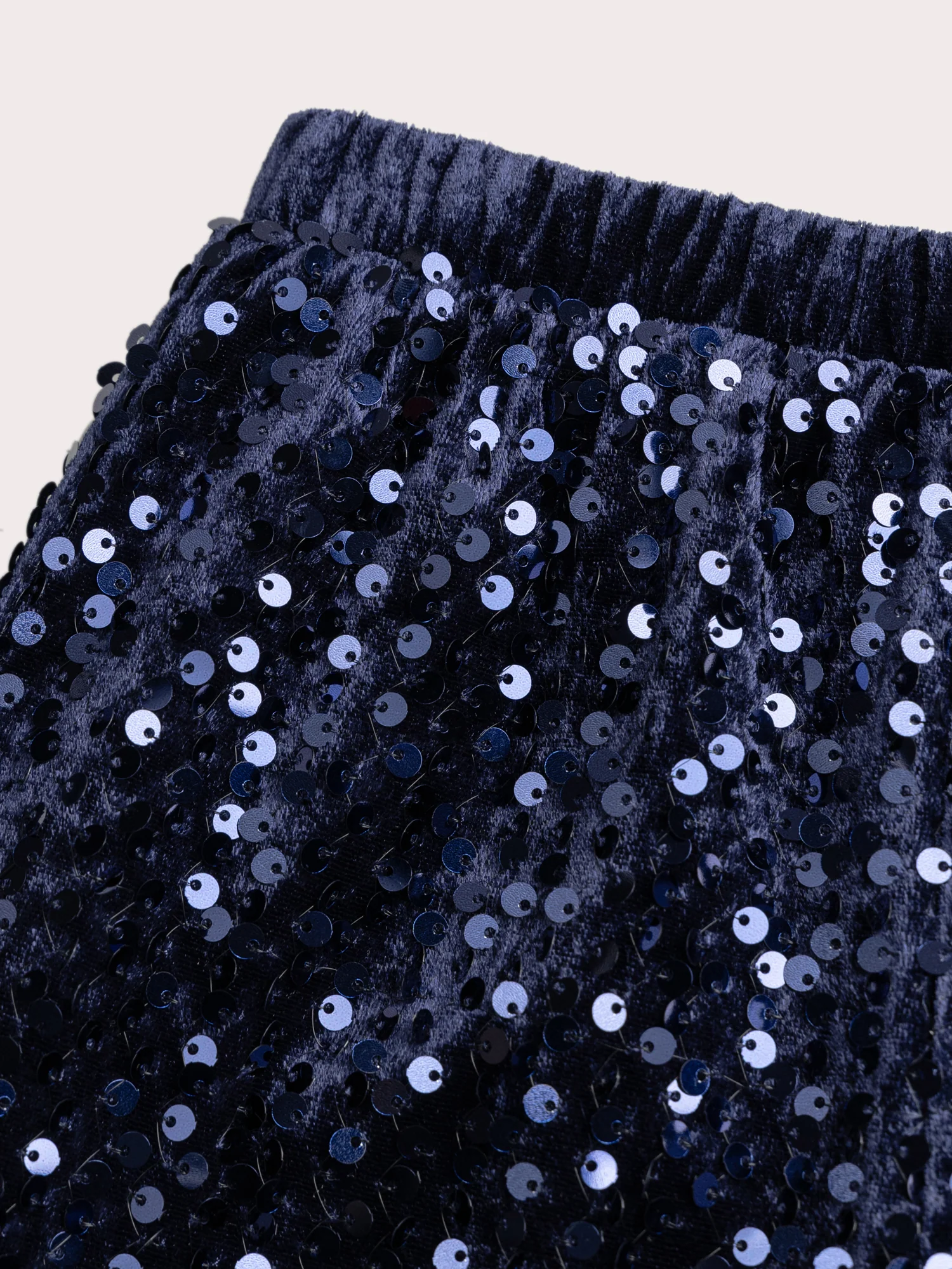 Pantaloni blu con paillettes - Image 3