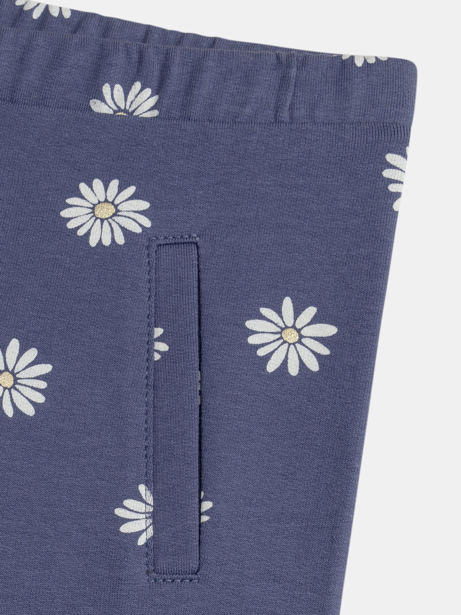 Pantaloni Blu Stampati a Fiori per Ragazze - Image 2