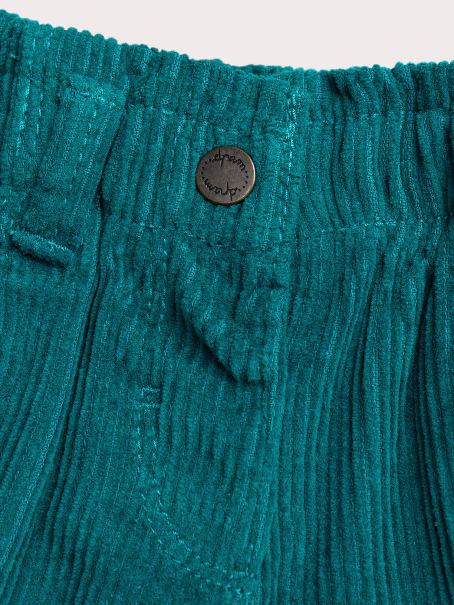 Pantaloni corti blu pavone per bambina - Image 3
