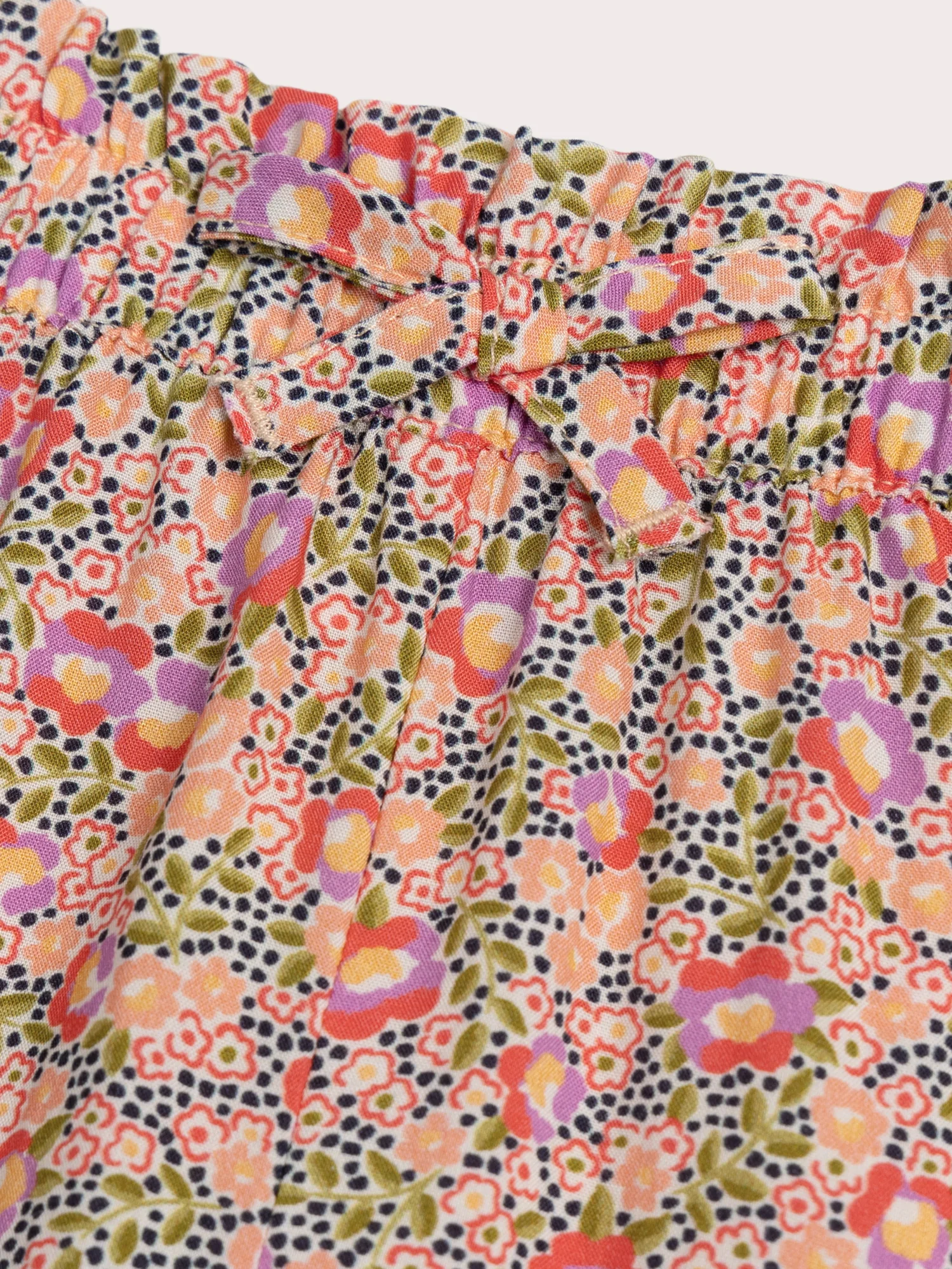 Pantaloni corti fluidi stampati a fiori - Image 2