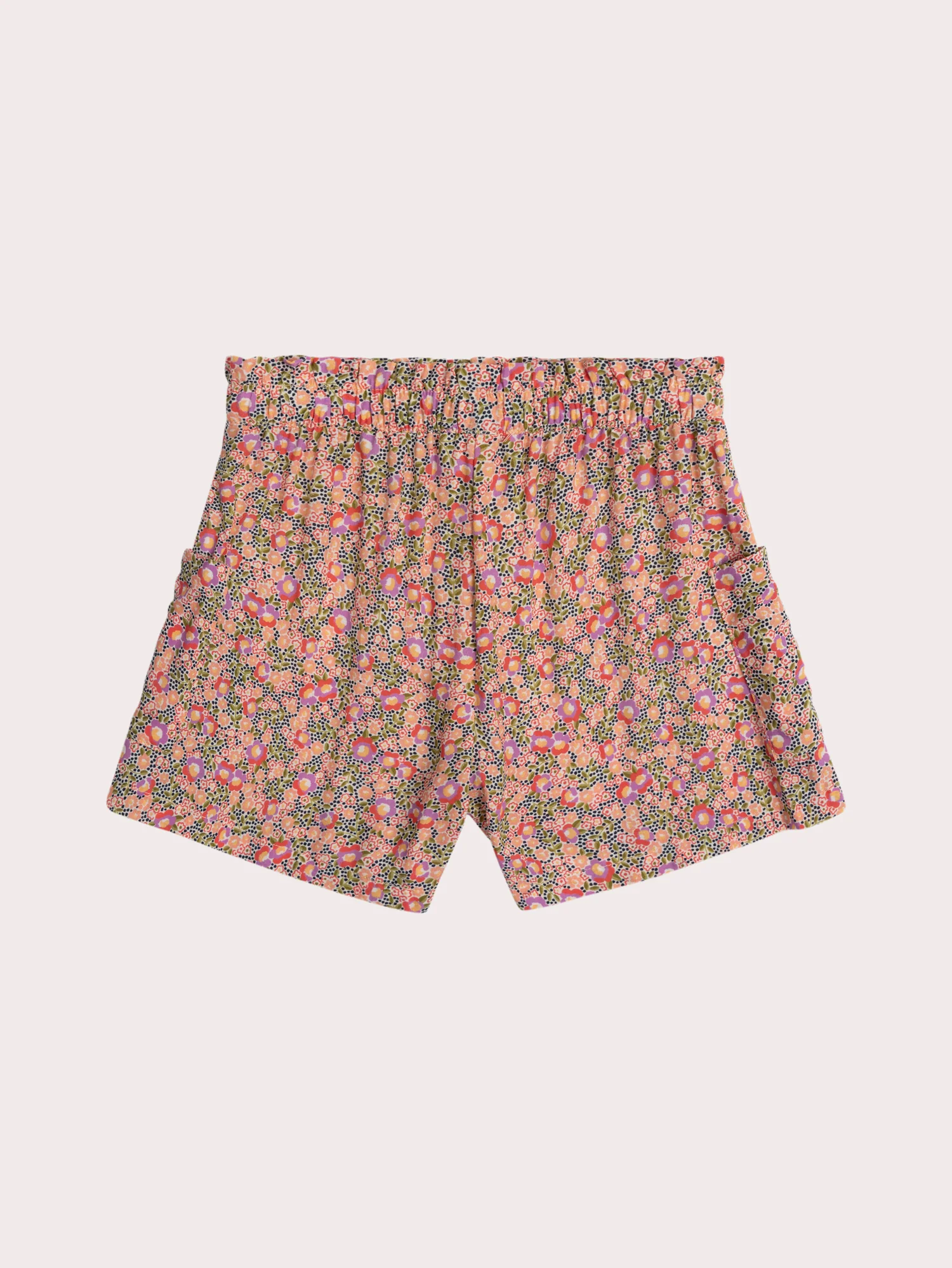 Pantaloni corti fluidi stampati a fiori - Image 4