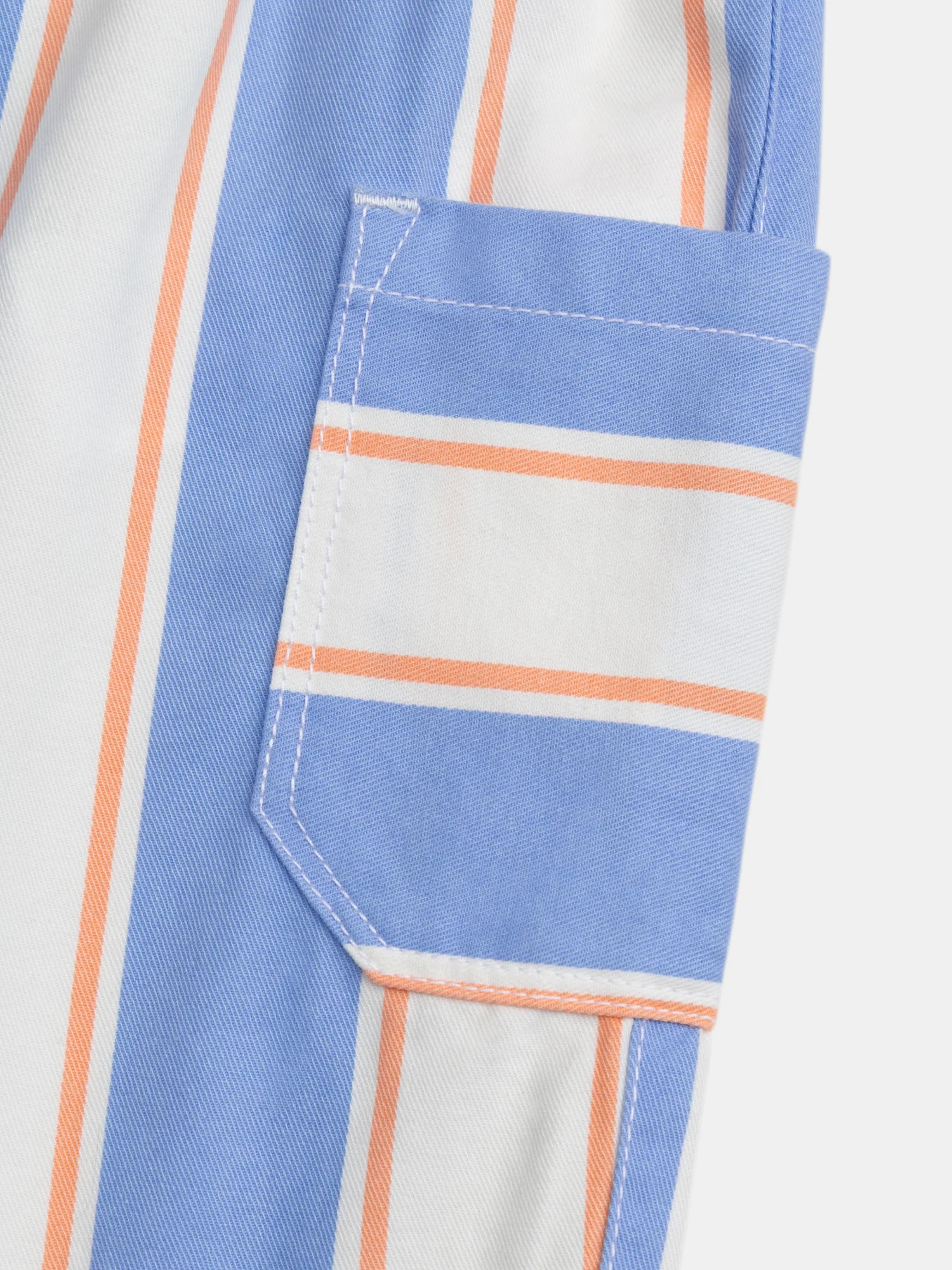 Pantaloni rigati blu e pesca per bimbo - Image 6