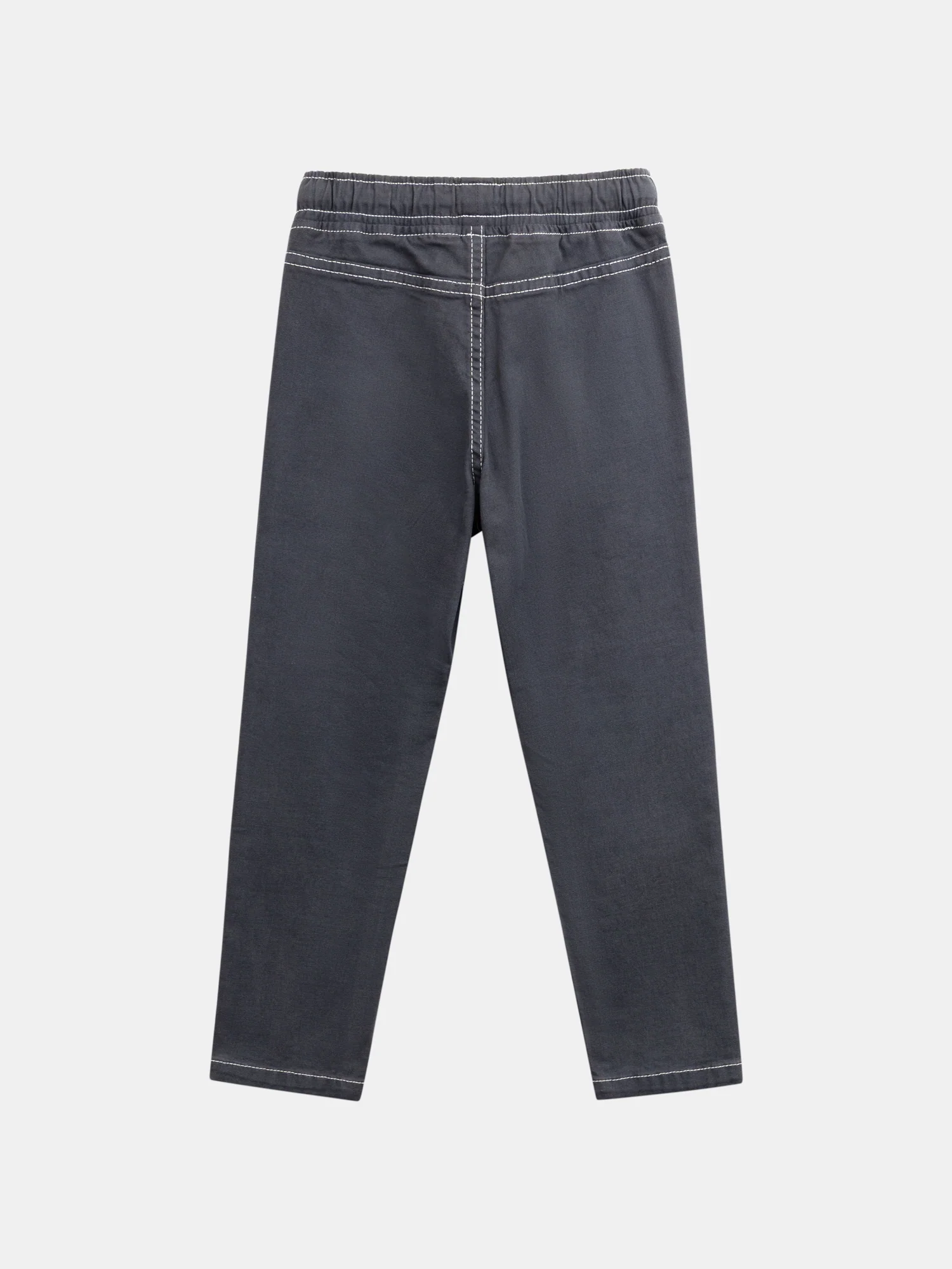 Pantaloni grigio scuro con tasche per ragazzi