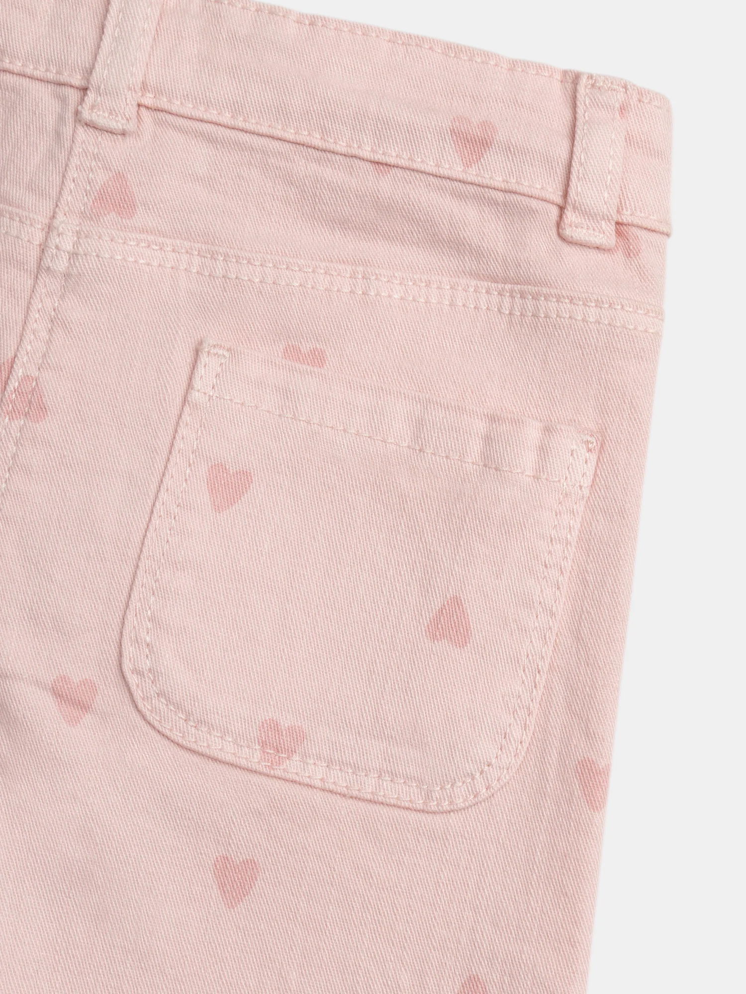 Pantaloni rosa con stampa a cuore per ragazze - Image 3