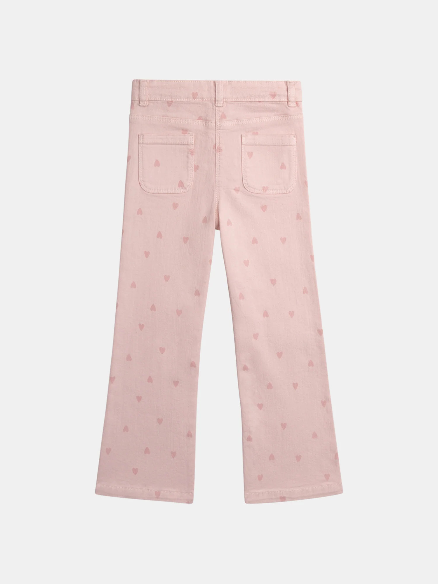 Pantaloni rosa con stampa a cuore per ragazze - Image 4