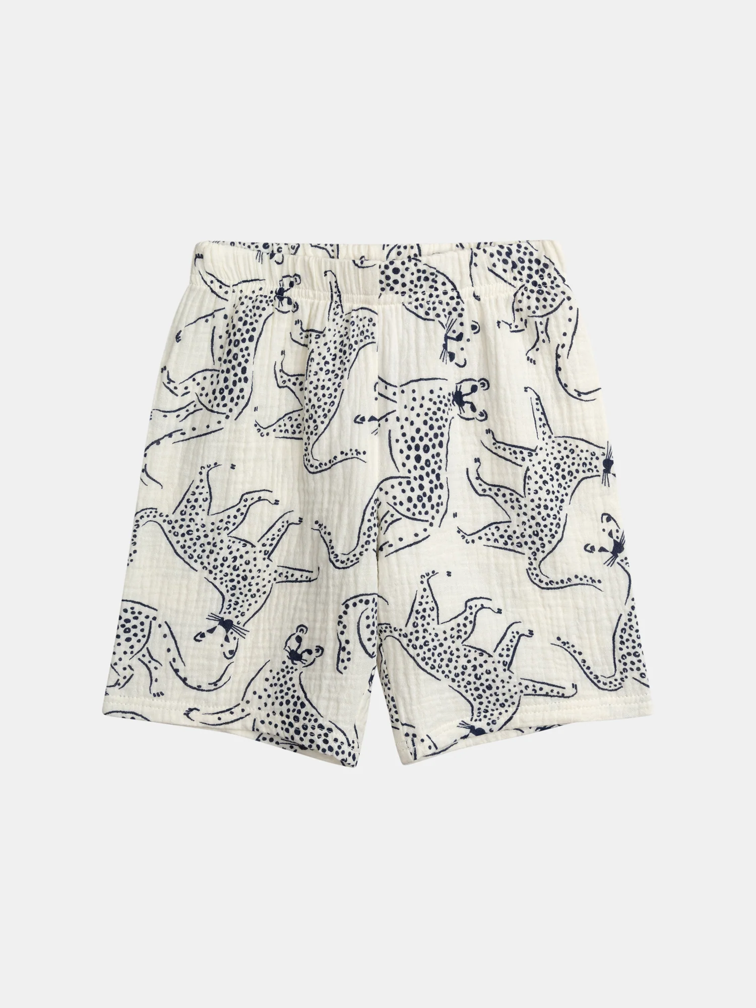 Pigiama corto tipo camicia con stampa di "Leopardi Blu" per bambini - Image 8