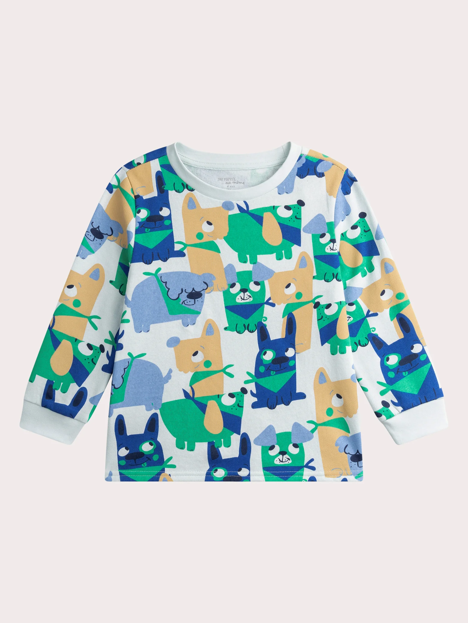 Pigiama blu stampato per bambino - Image 2