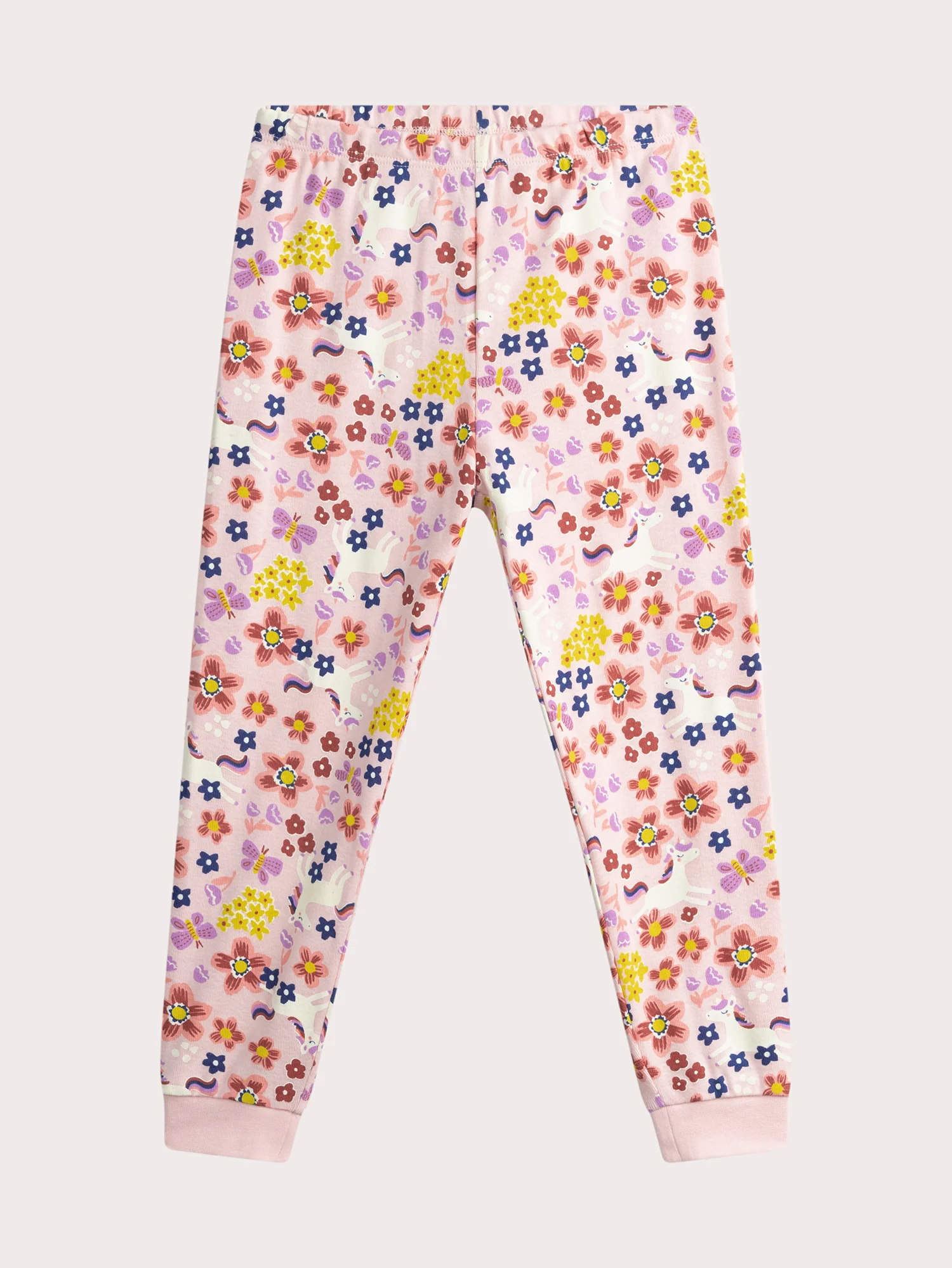 Pigiama fosforescente rosa dragée per bambina - Image 5
