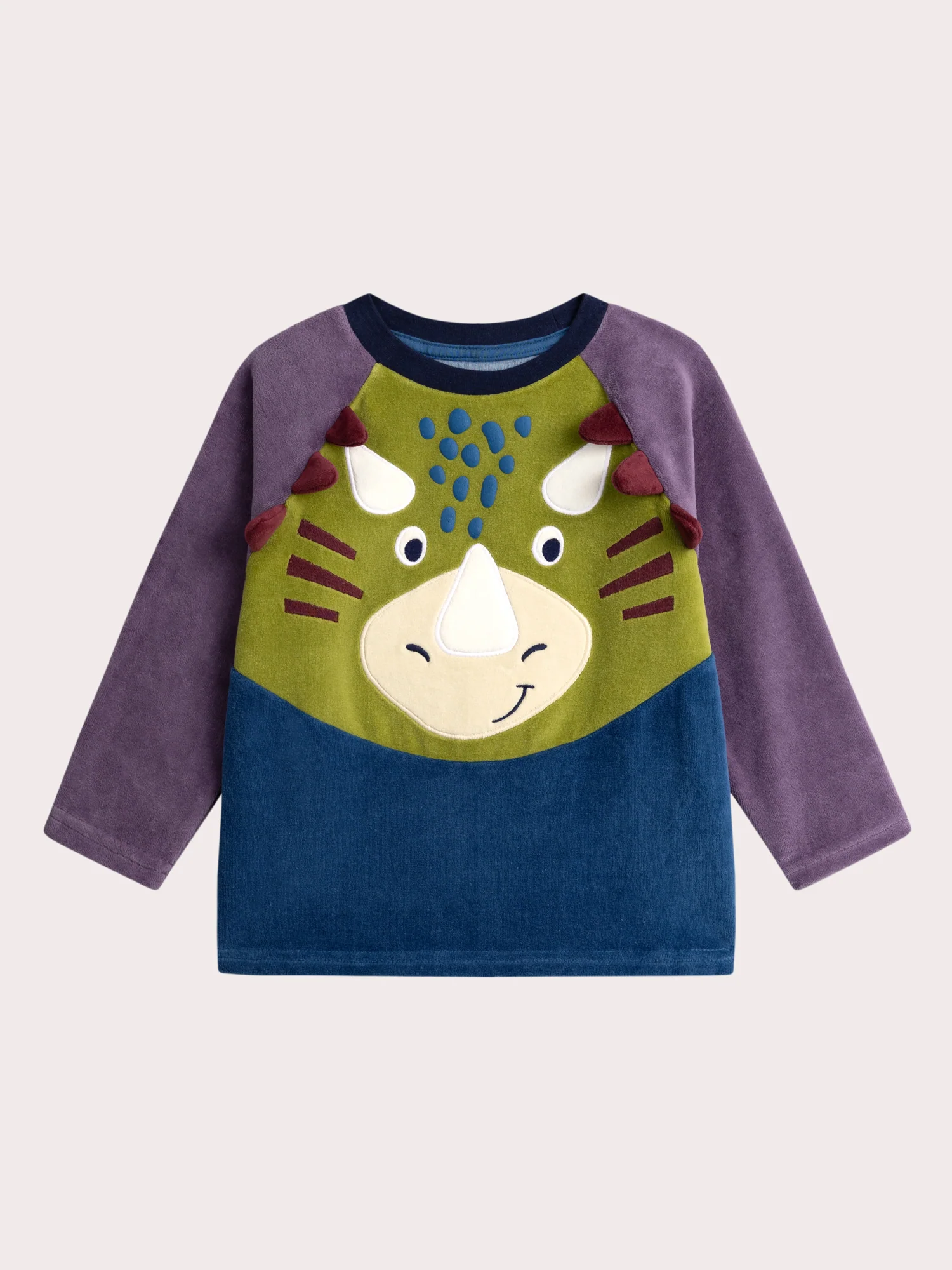 Pigiama in velour animazione dinosauro per ragazzi - Image 2