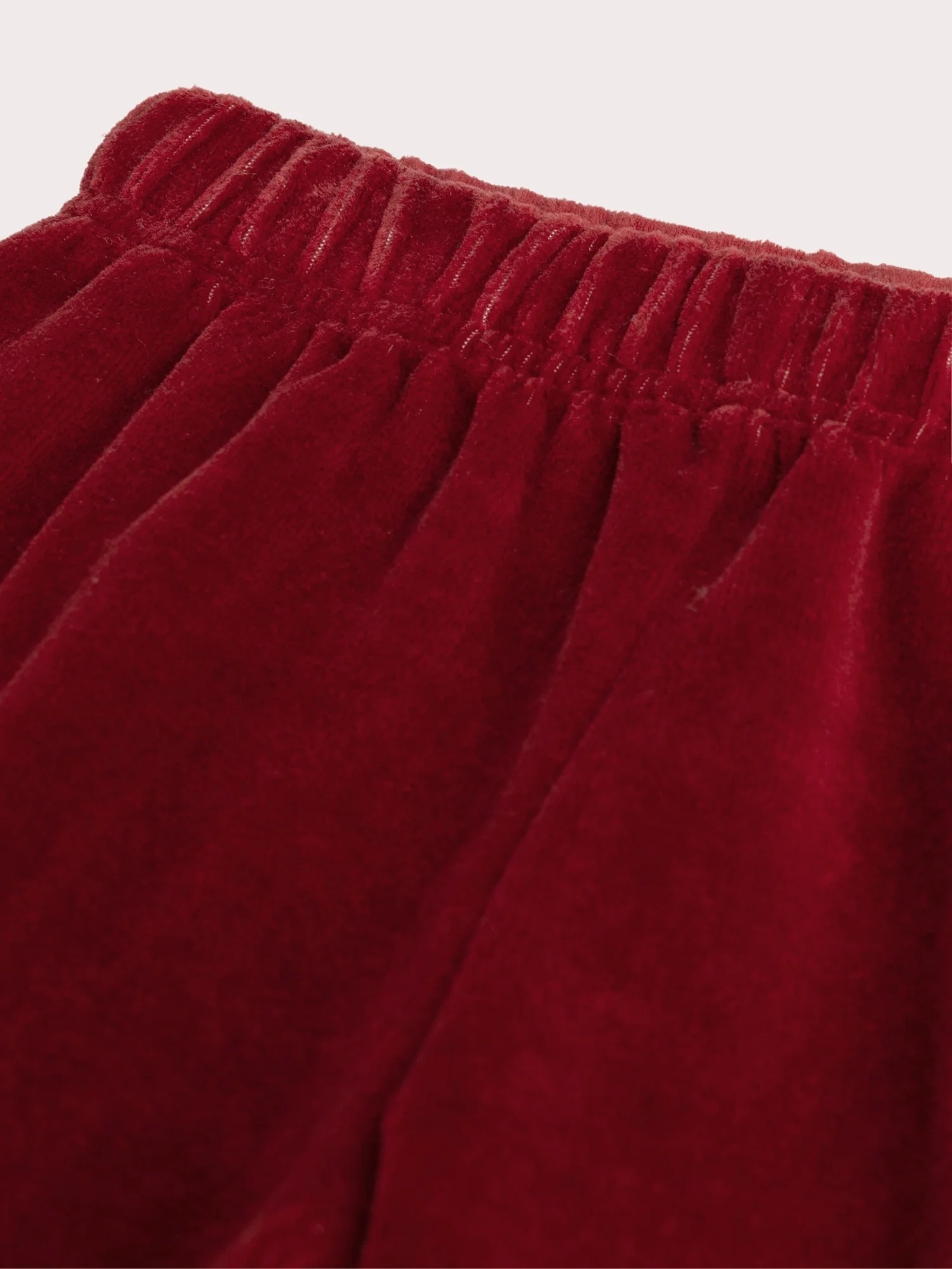 Pigiama rosso in velour per bambini - Image 5