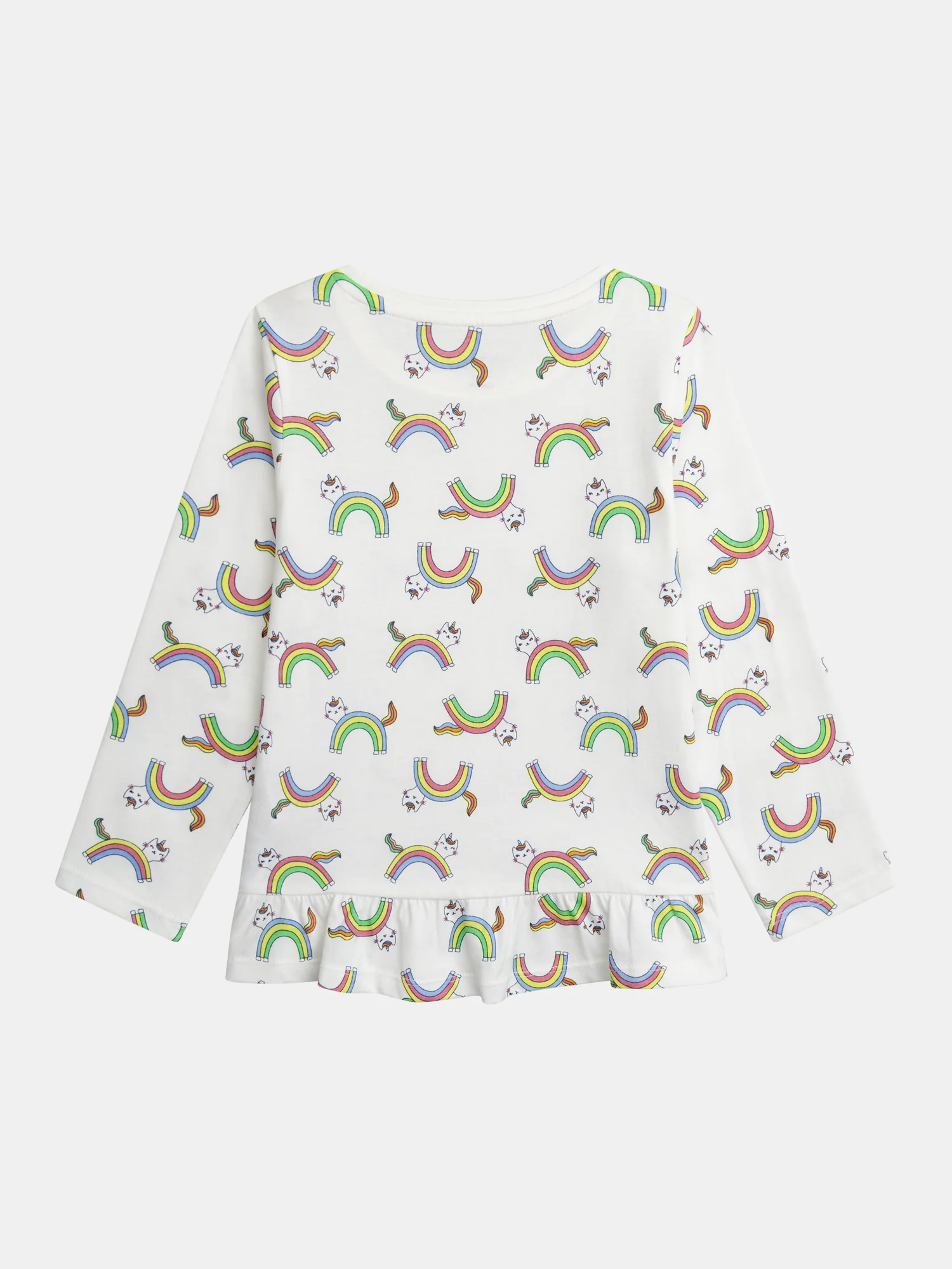 Pyjama long imprimé arc-en-ciel pour enfant fille - Image 9