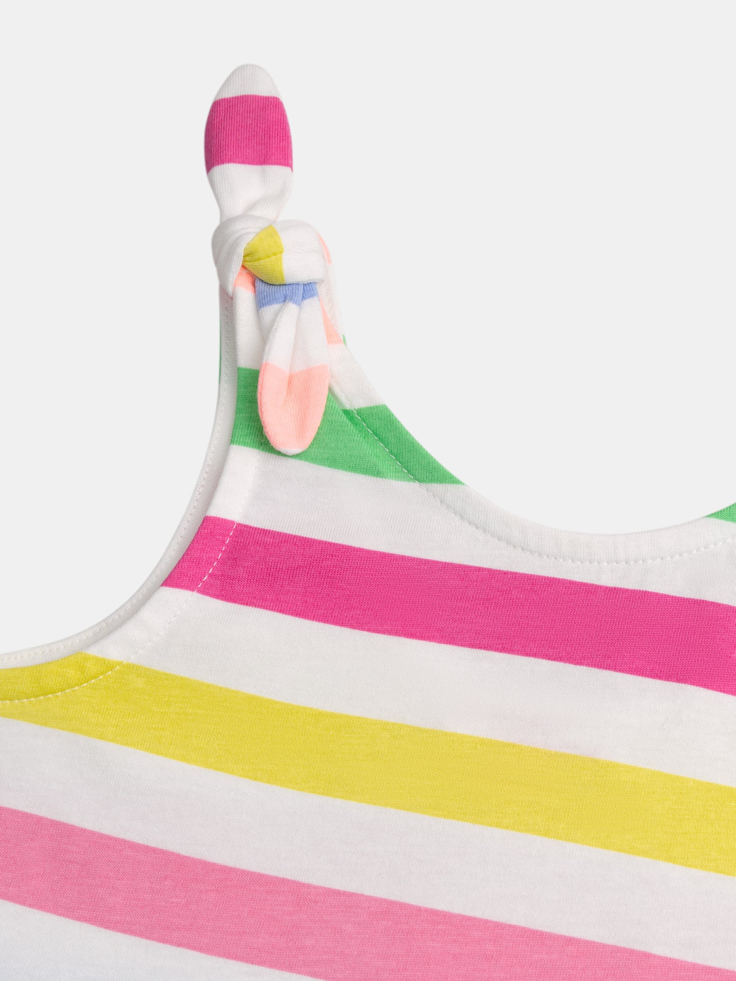 Abito con spalline e righe multicolori per ragazze - Image 5
