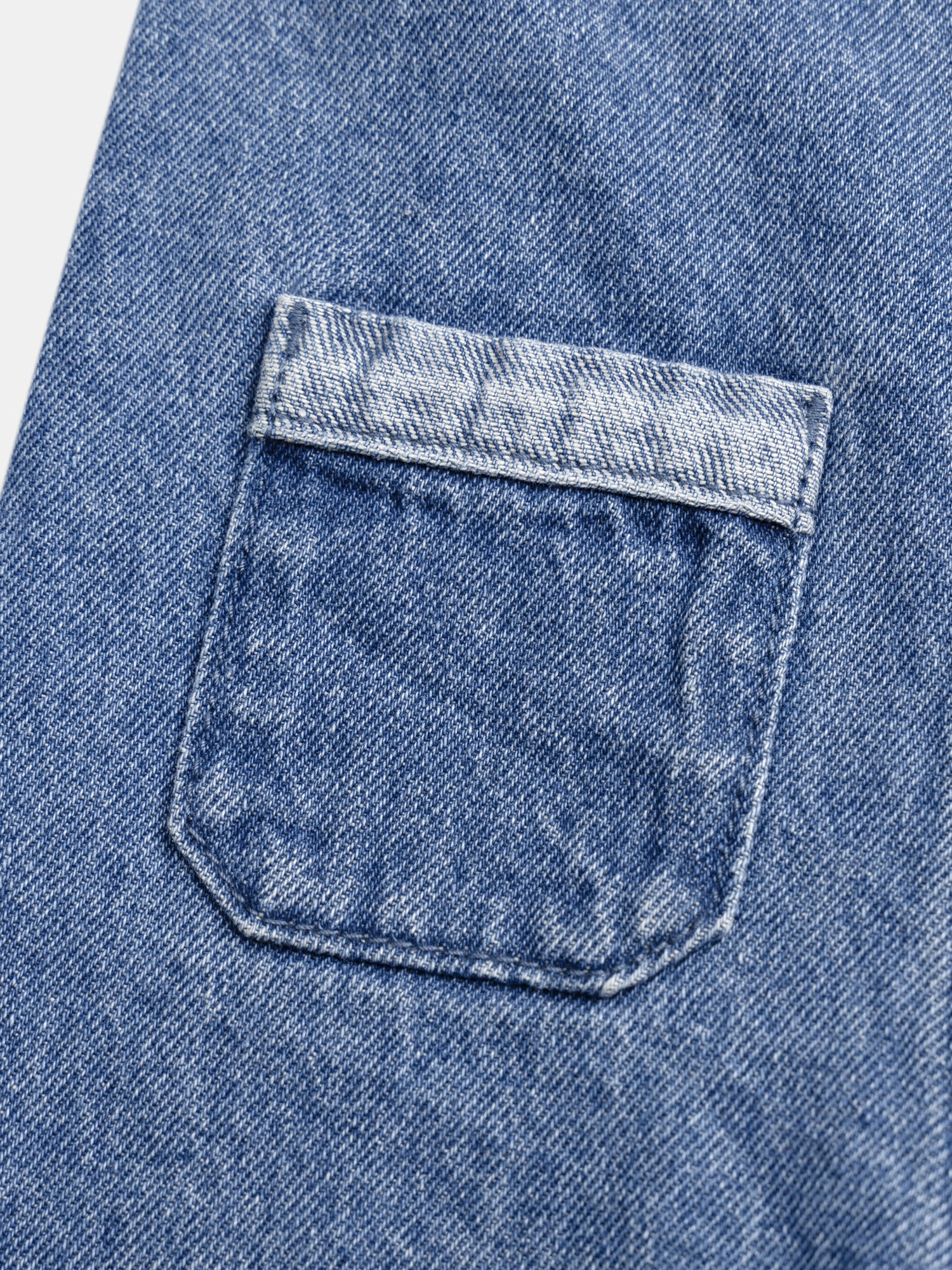 Salopette blu bicolore con motivo di mela per bambino - Image 6