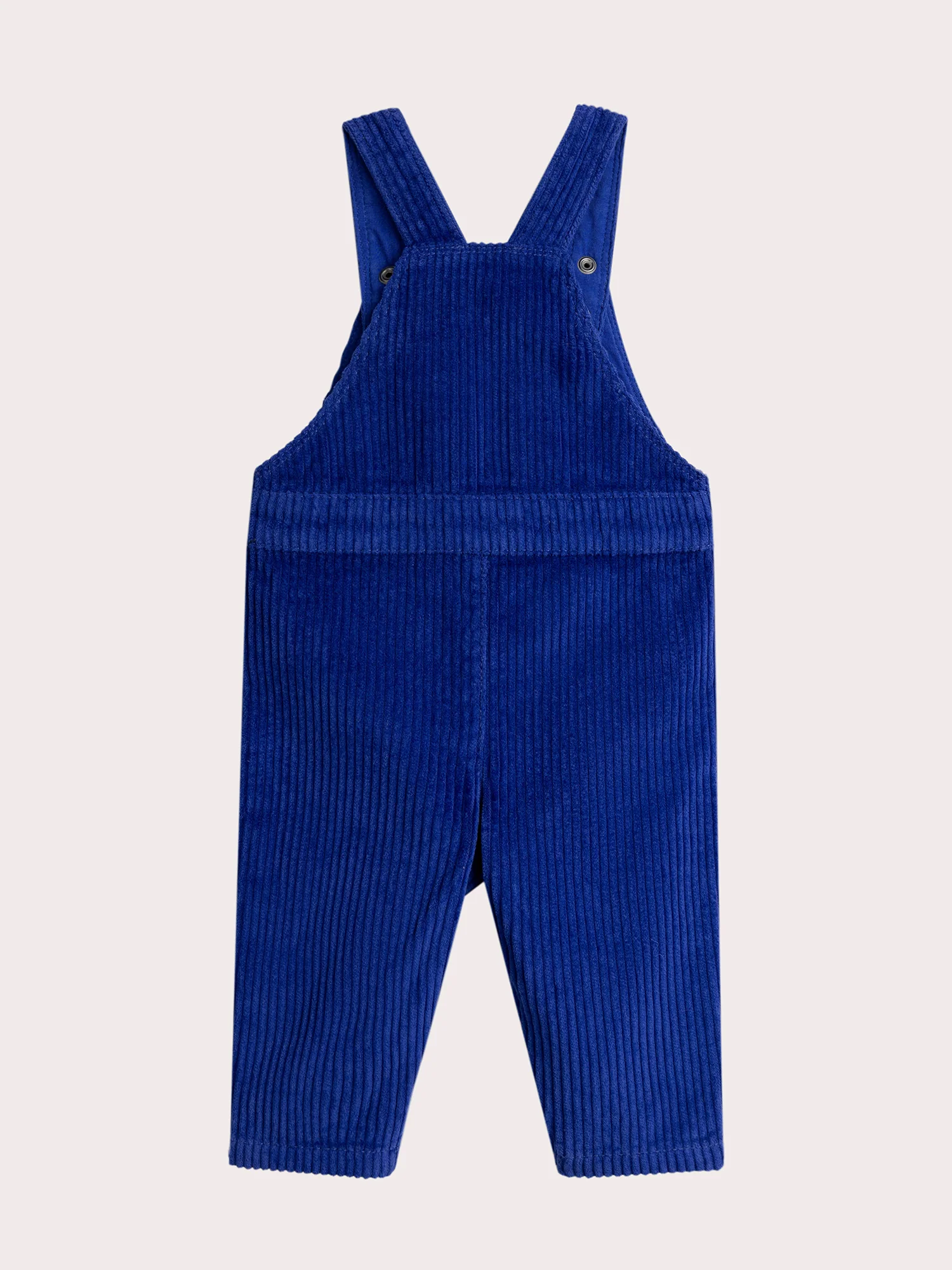 Salopette lunga in velluto blu per neonato maschio - Image 3