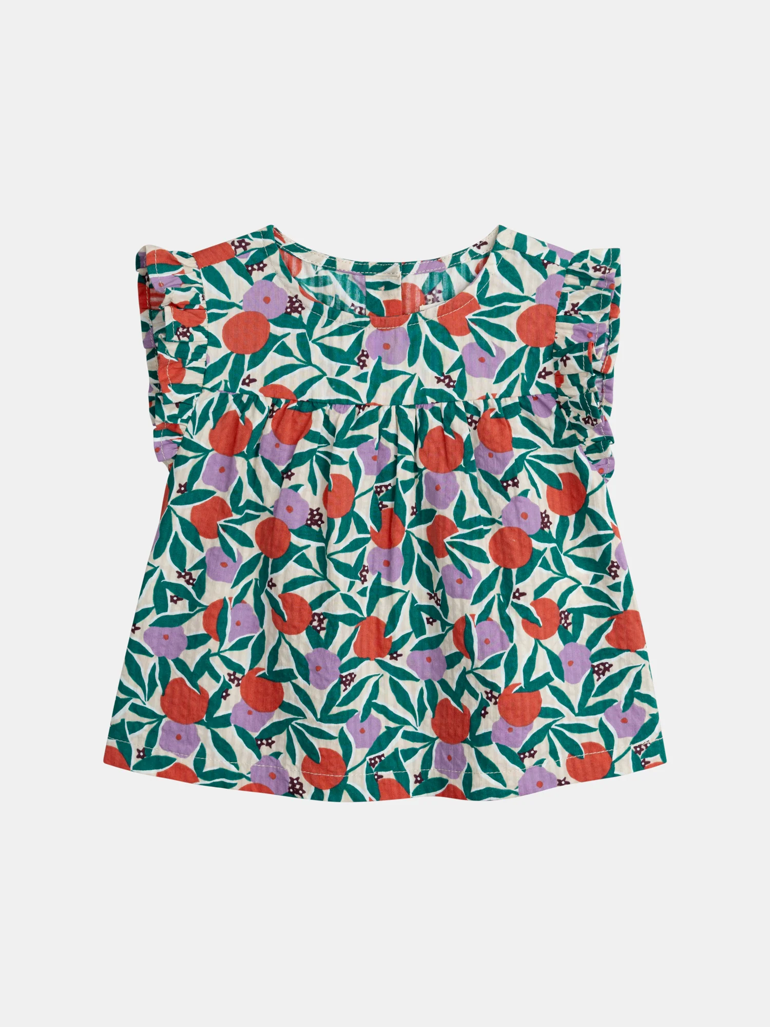 Set top stampato e bloomer in chambray per bambina - Image 5