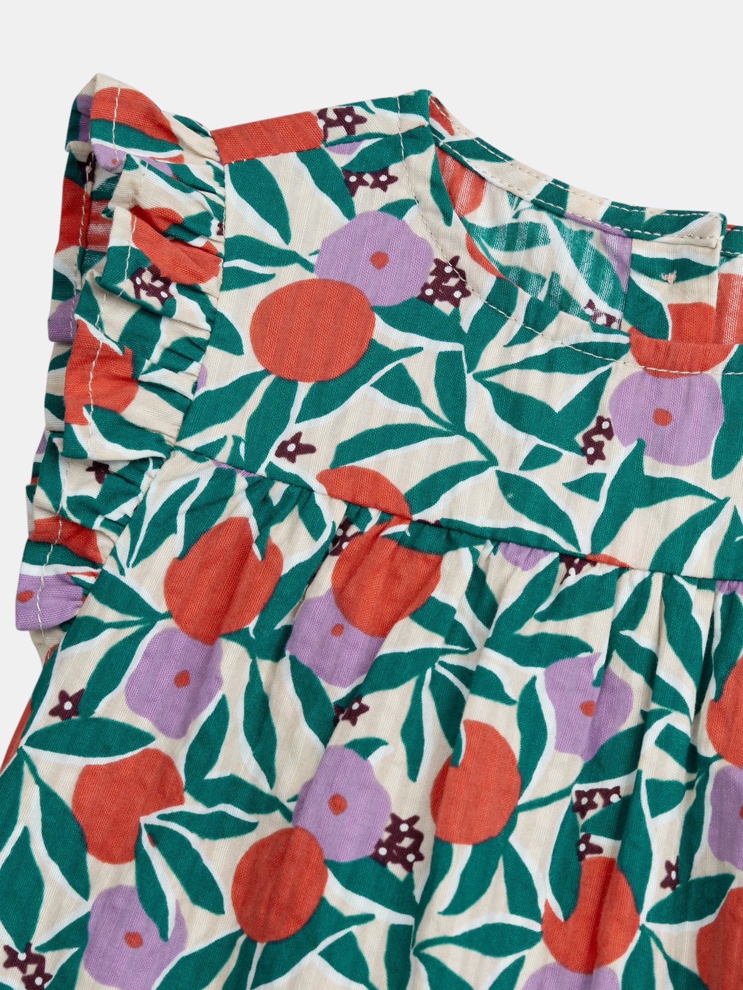 Set top stampato e bloomer in chambray per bambina - Image 6