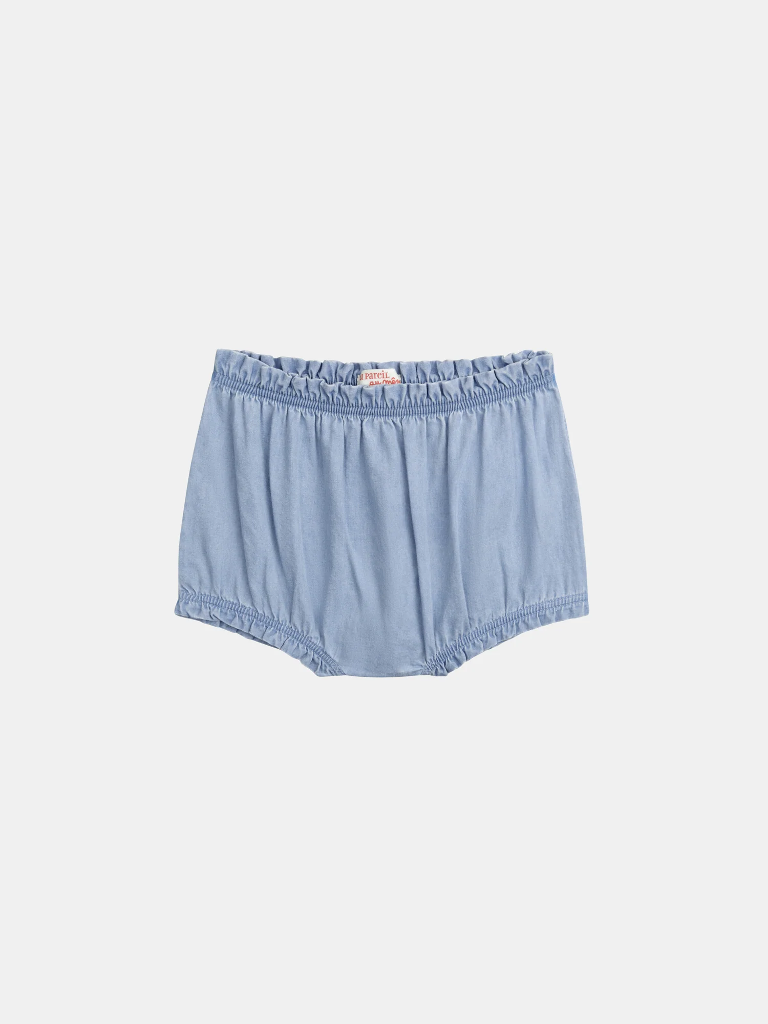 Set top stampato e bloomer in chambray per bambina - Image 8
