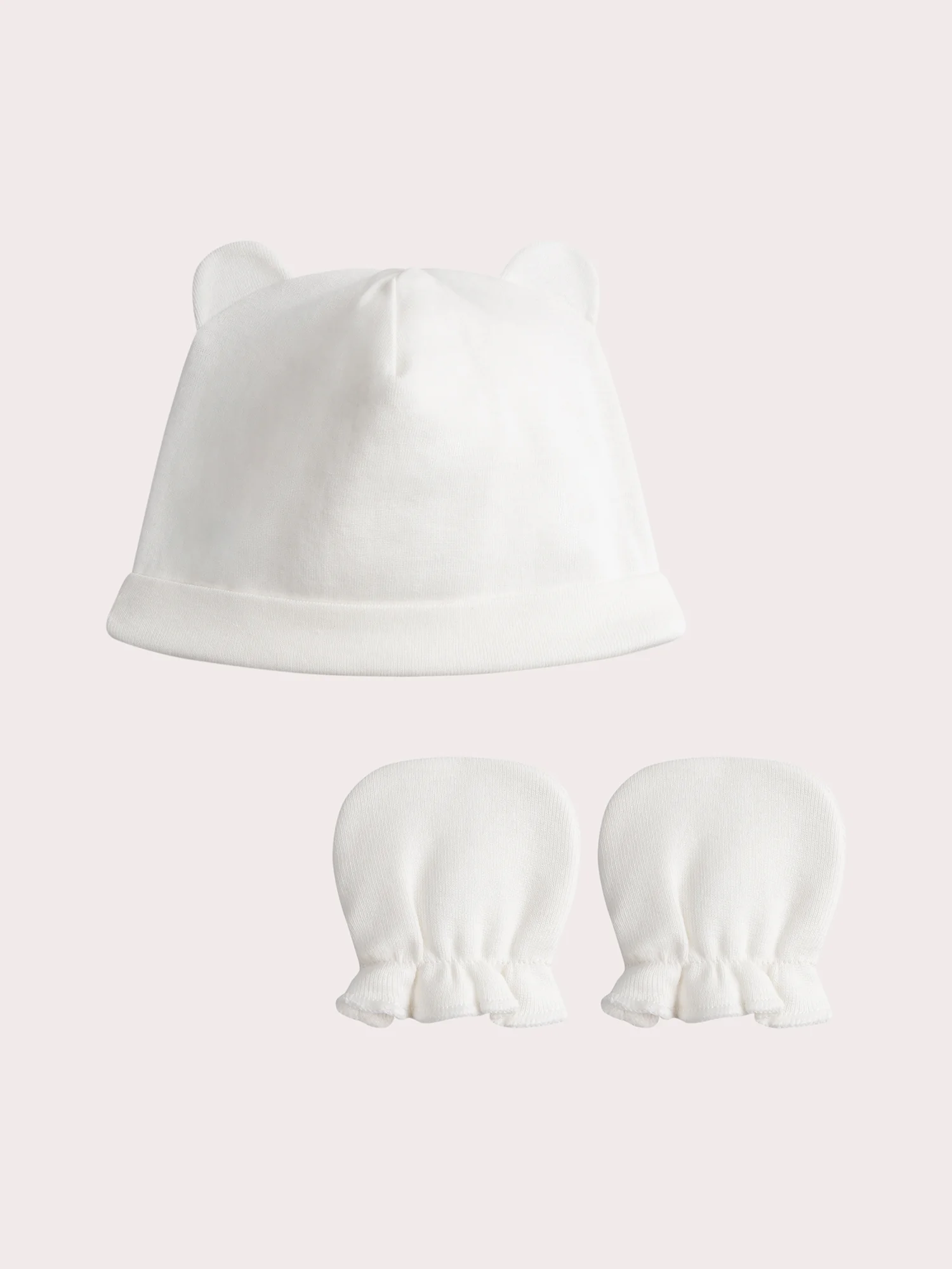 Set Cappello di Nascita e Mitoni