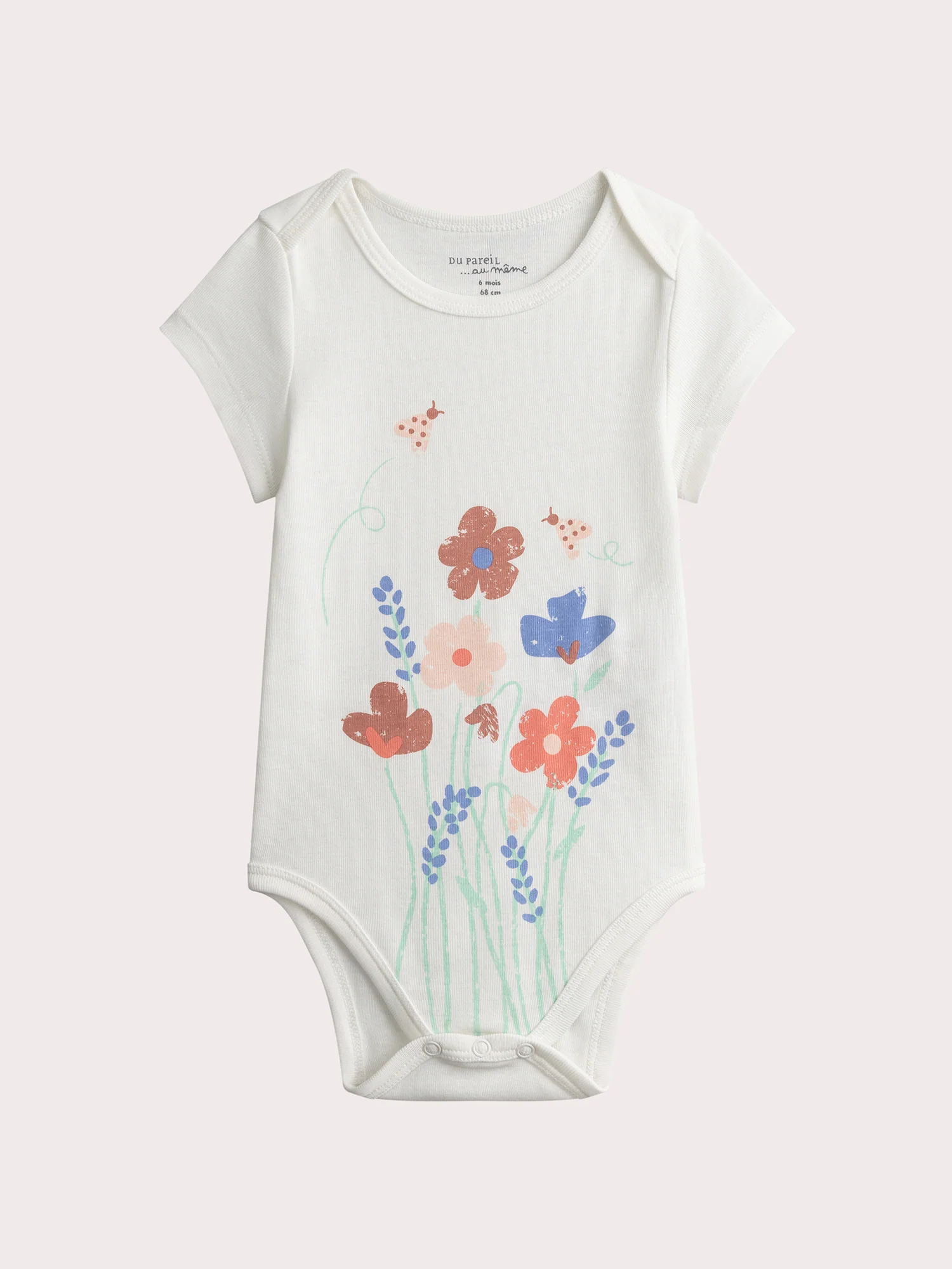 Set di 2 Bodys con Stampa Floreale per Bambina - Image 2
