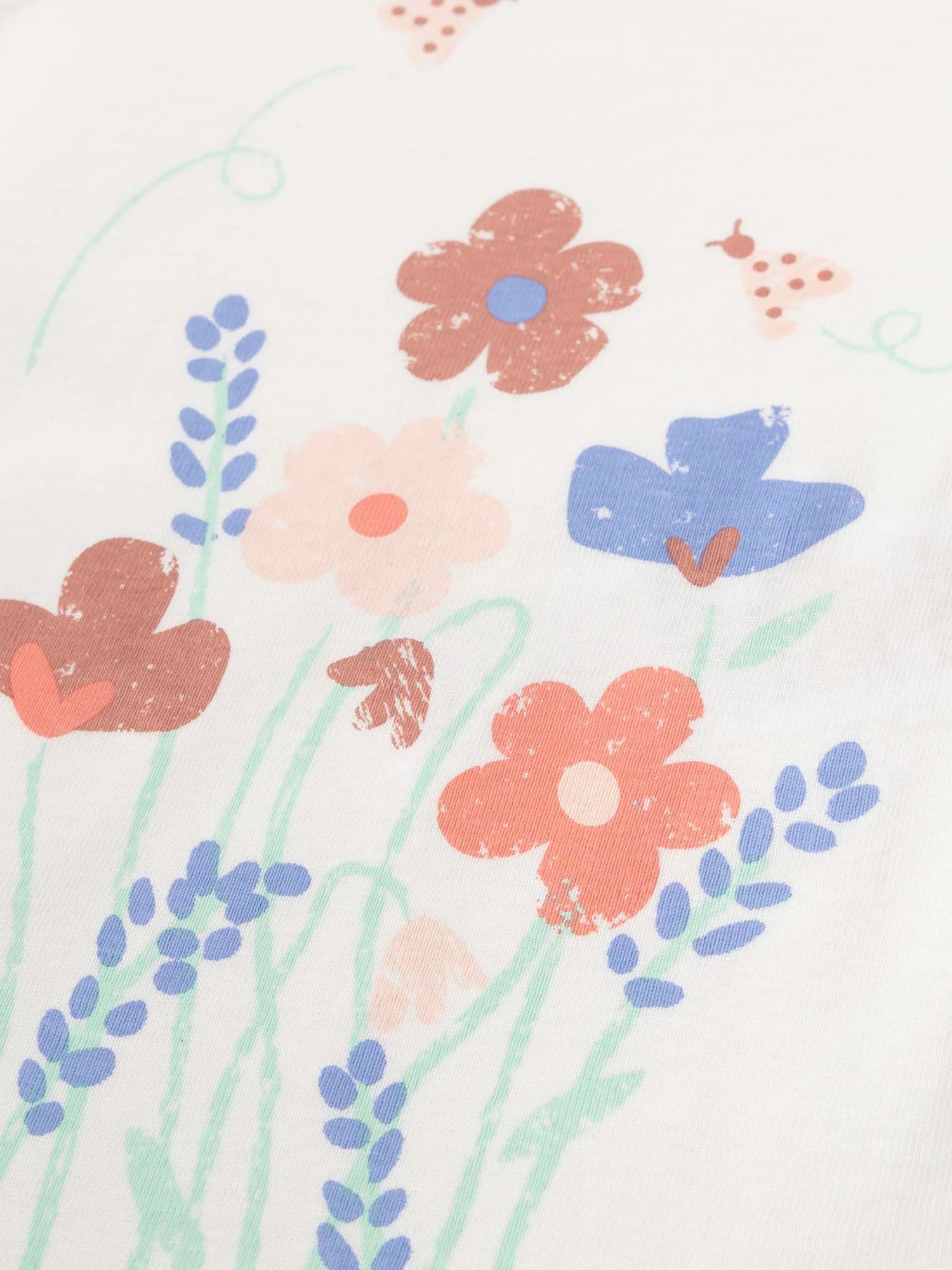 Set di 2 Bodys con Stampa Floreale per Bambina - Image 3
