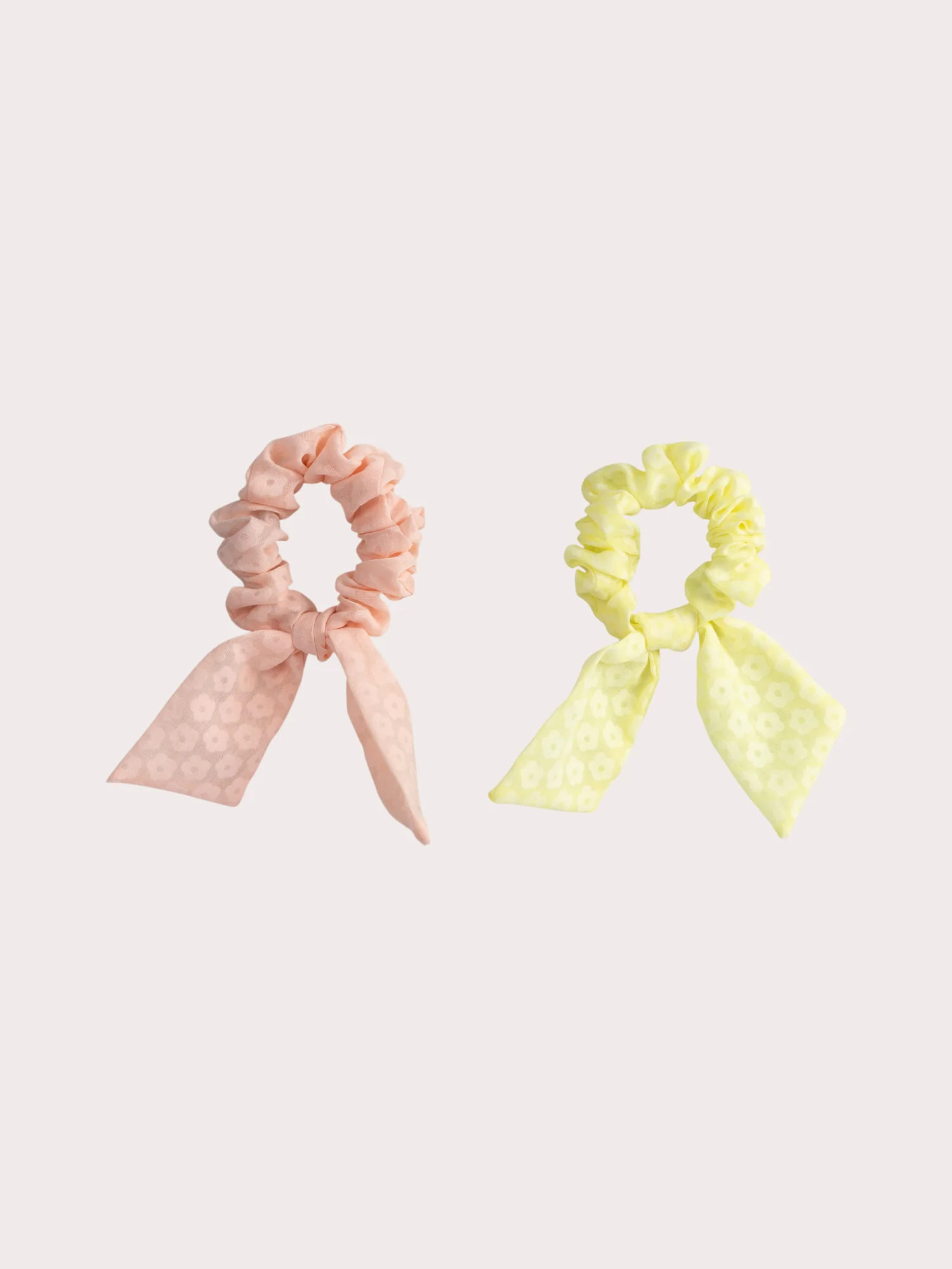 Set di 2 elastici rosa e giallo per ragazze